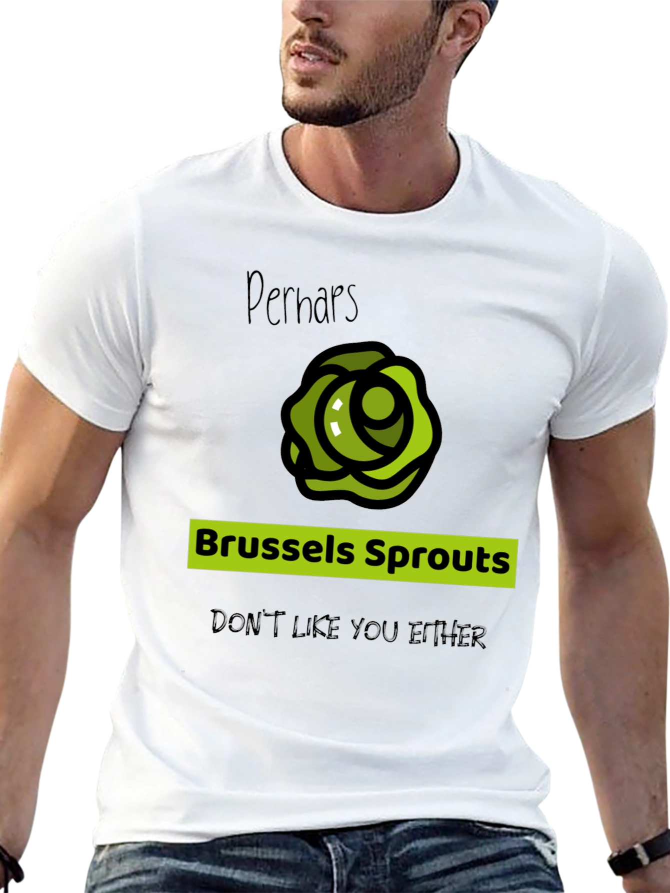 Brussels Sprouts Graphic Tee - Humorous Vegetable Shirt