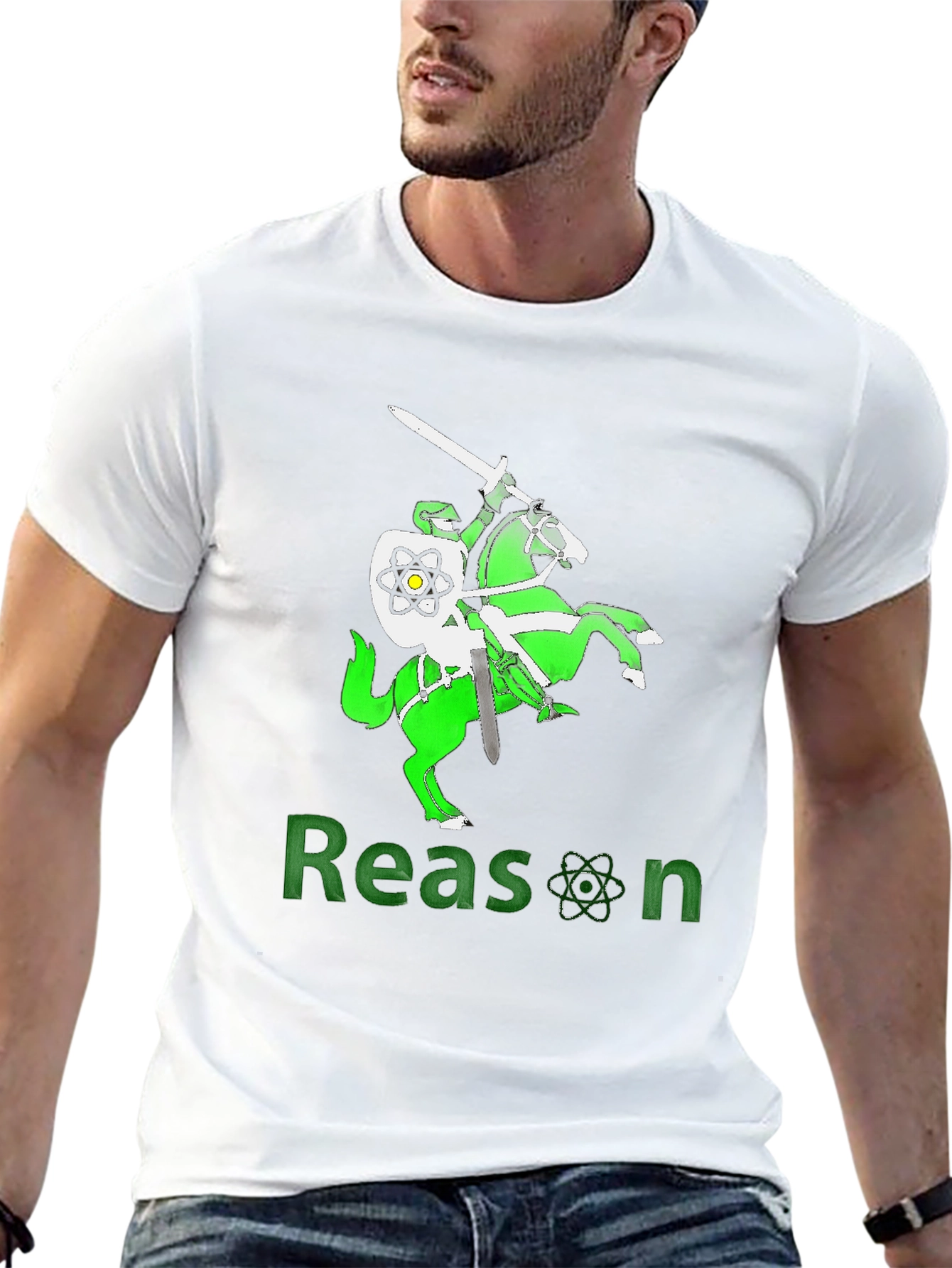 Reason Knight T-Shirt - Black Graphic Tee