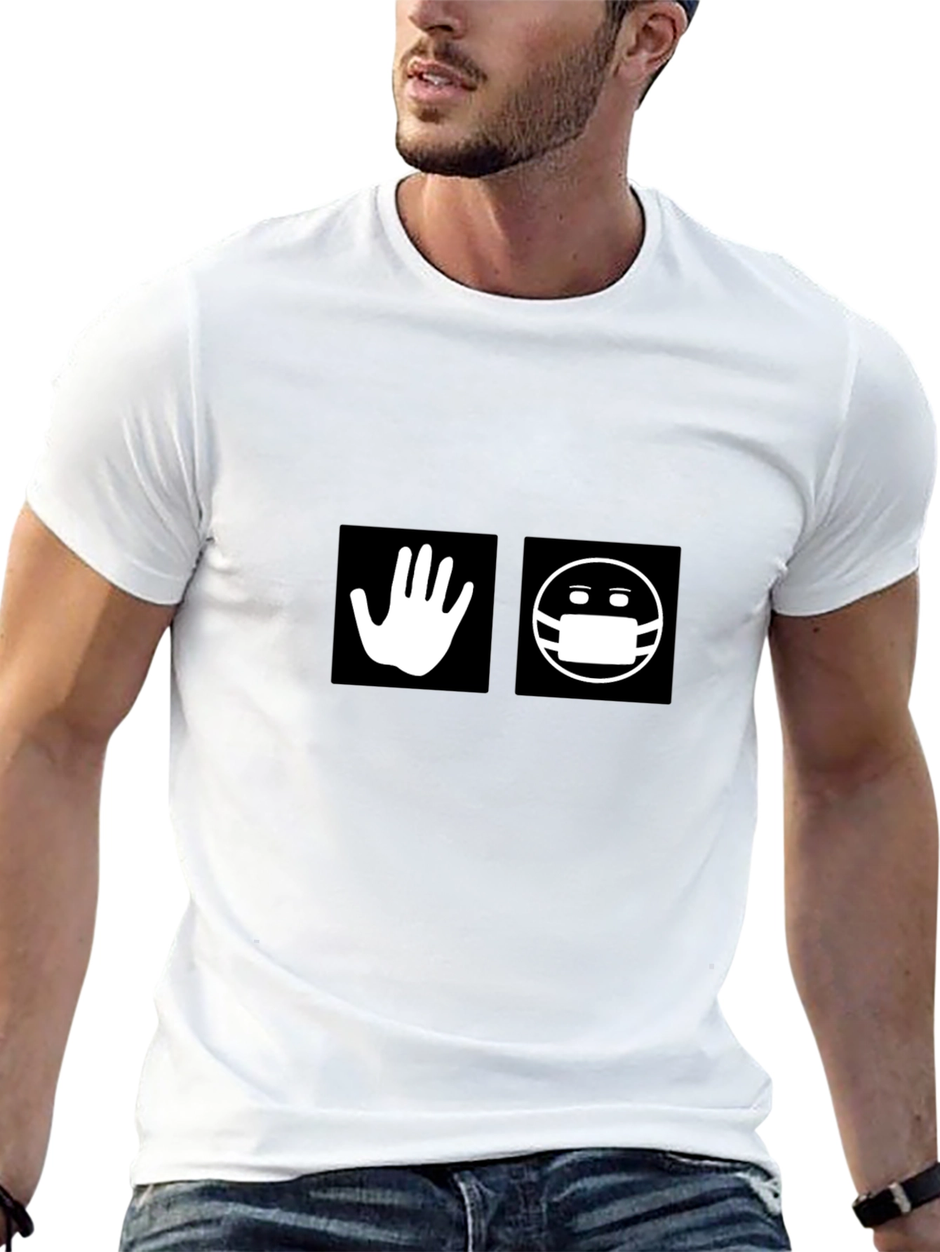 Wash Hands Wear Mask T-Shirt