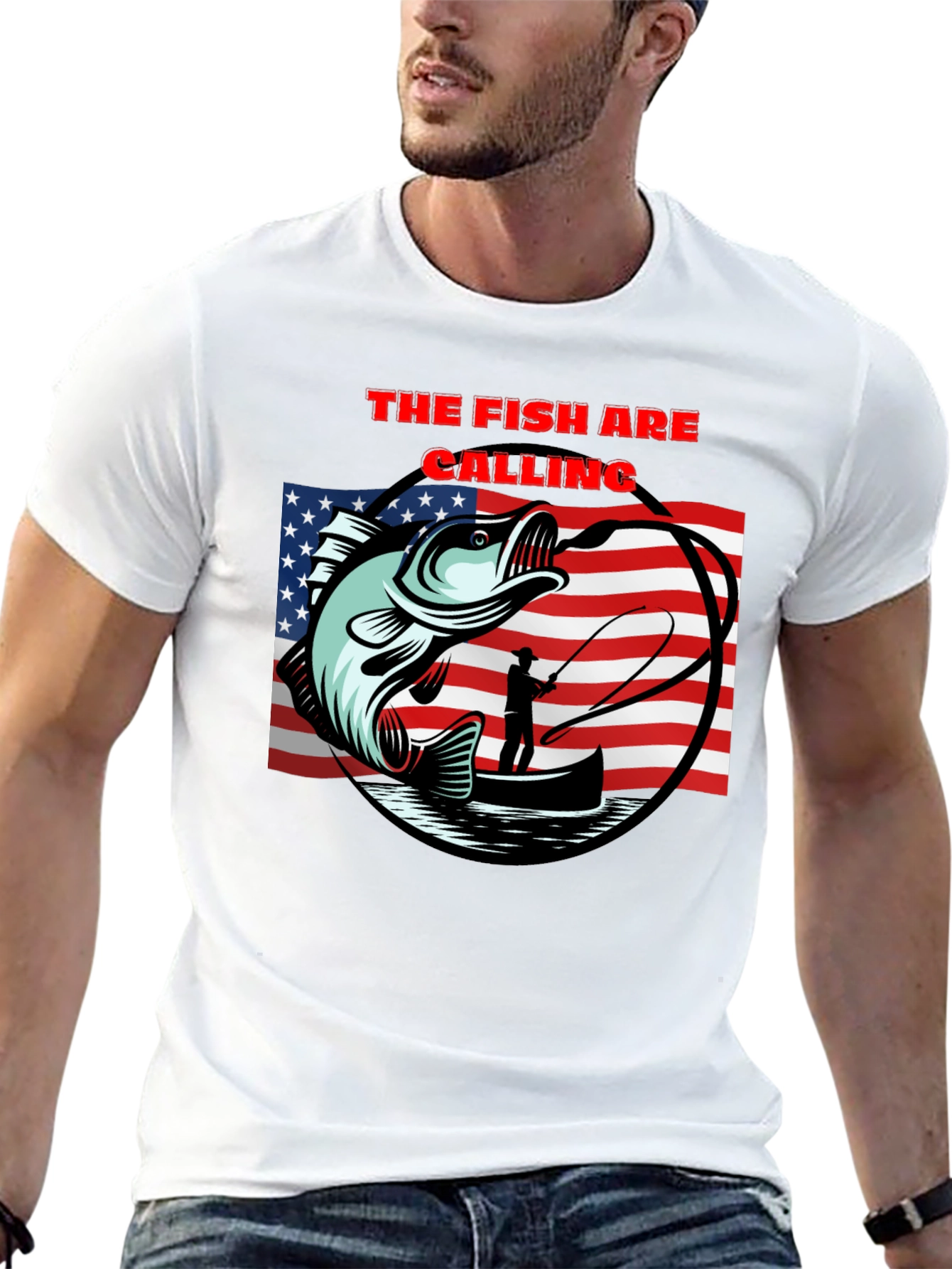 The Fish Are Calling Black T-Shirt