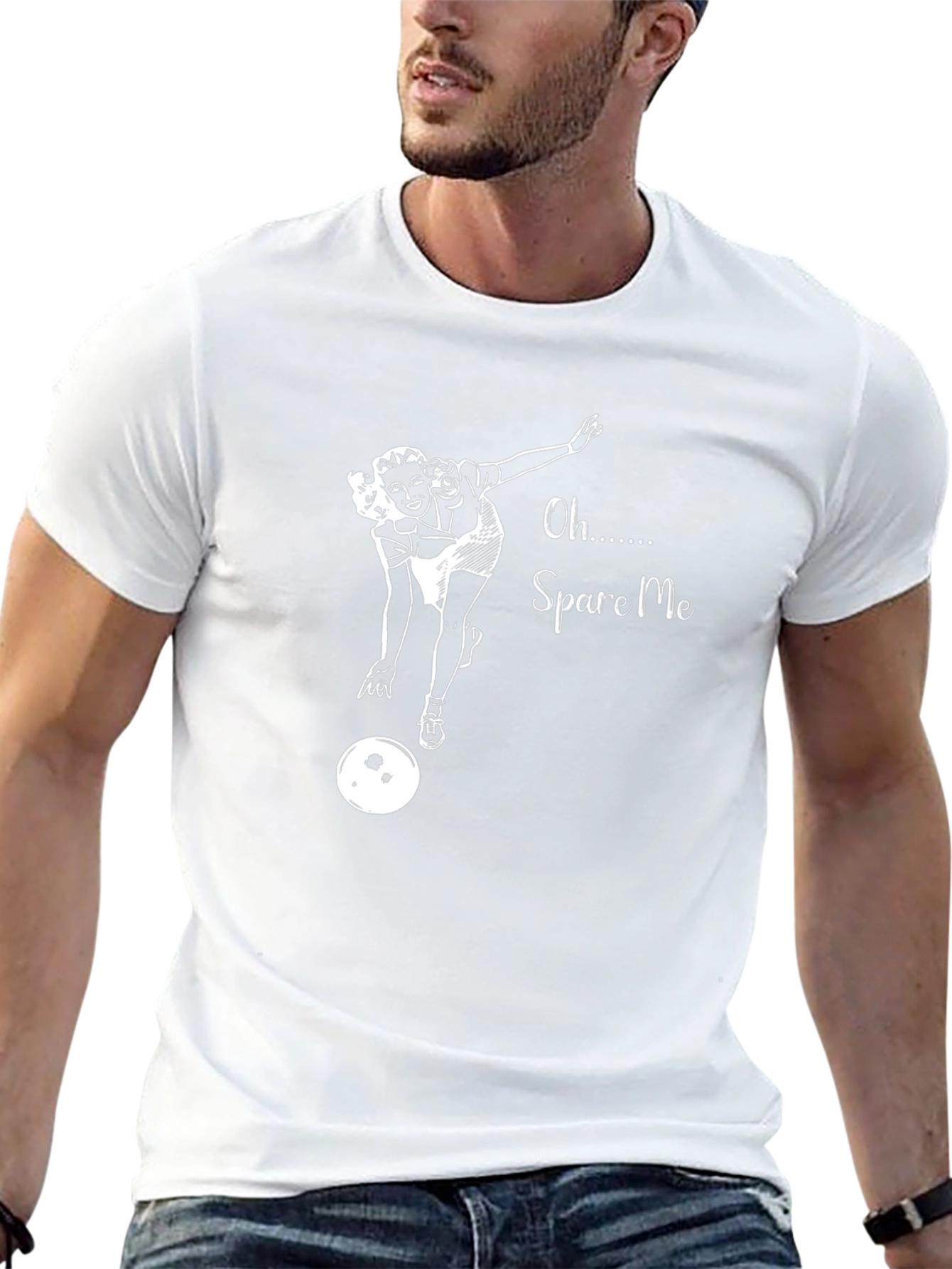Spare Me T-Shirt - Bowling Pin-Up Graphic Tee