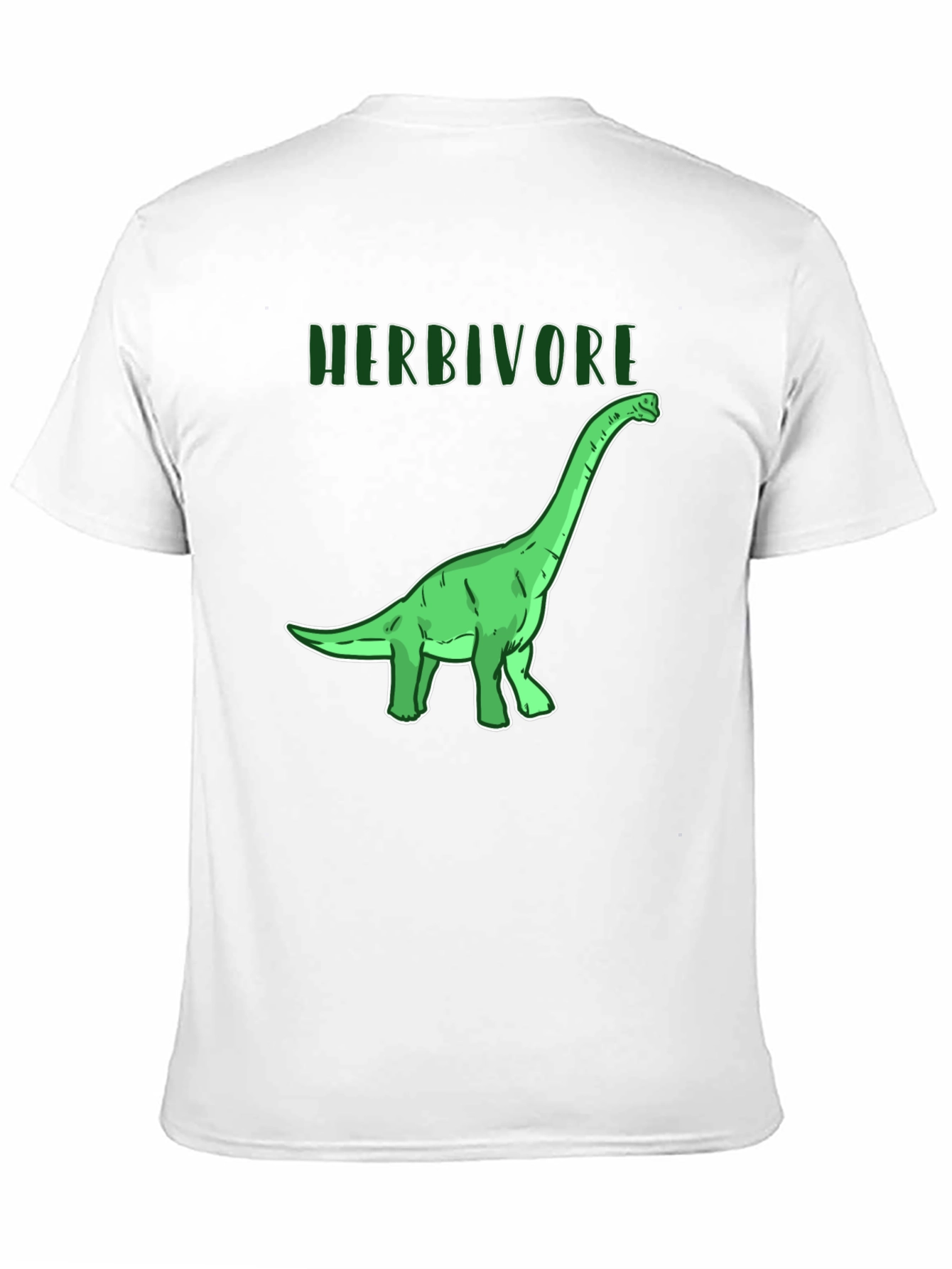 Herbivore Dinosaur Graphic T-Shirt - Black Cotton Tee