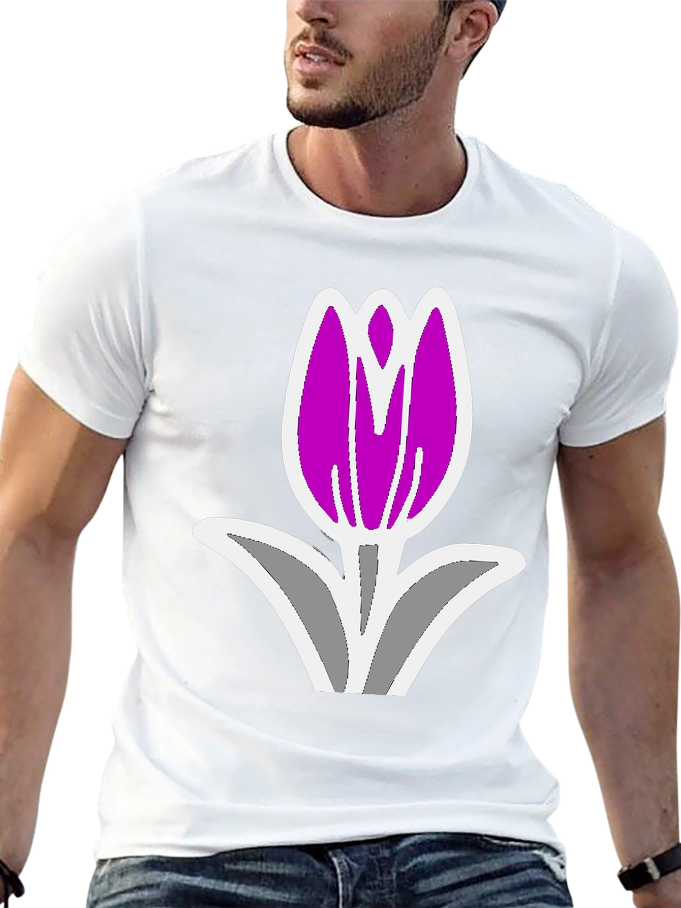 Tulip Graphic Tee - Black