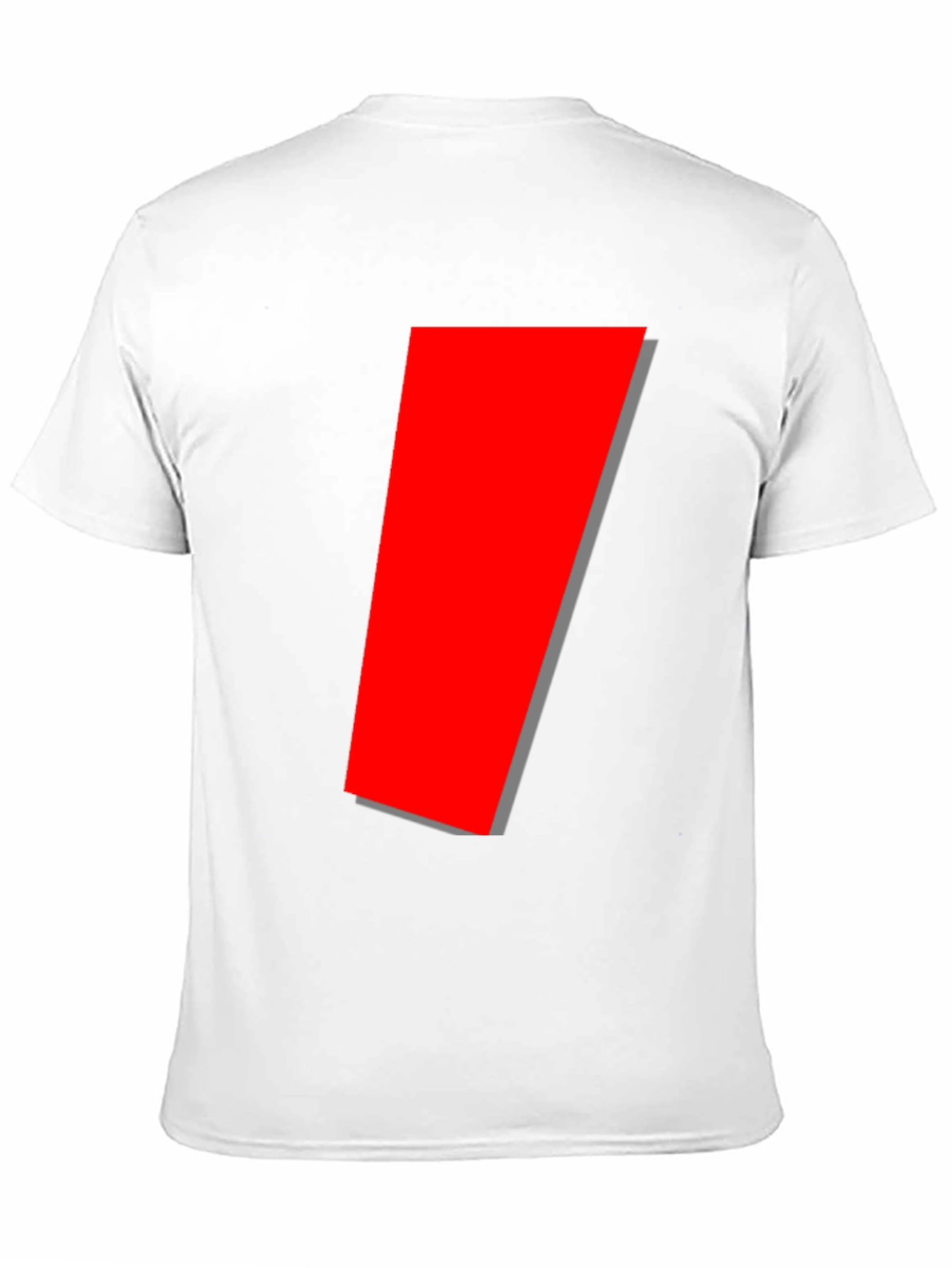 Modern Geometric Red Accent T-Shirt