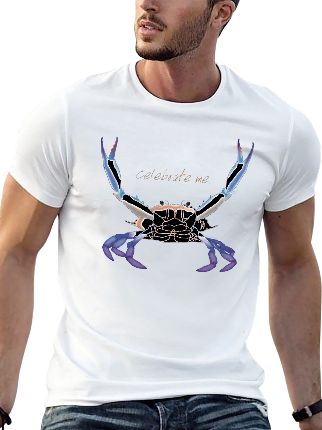 Celebrate Me Crab Graphic Tee