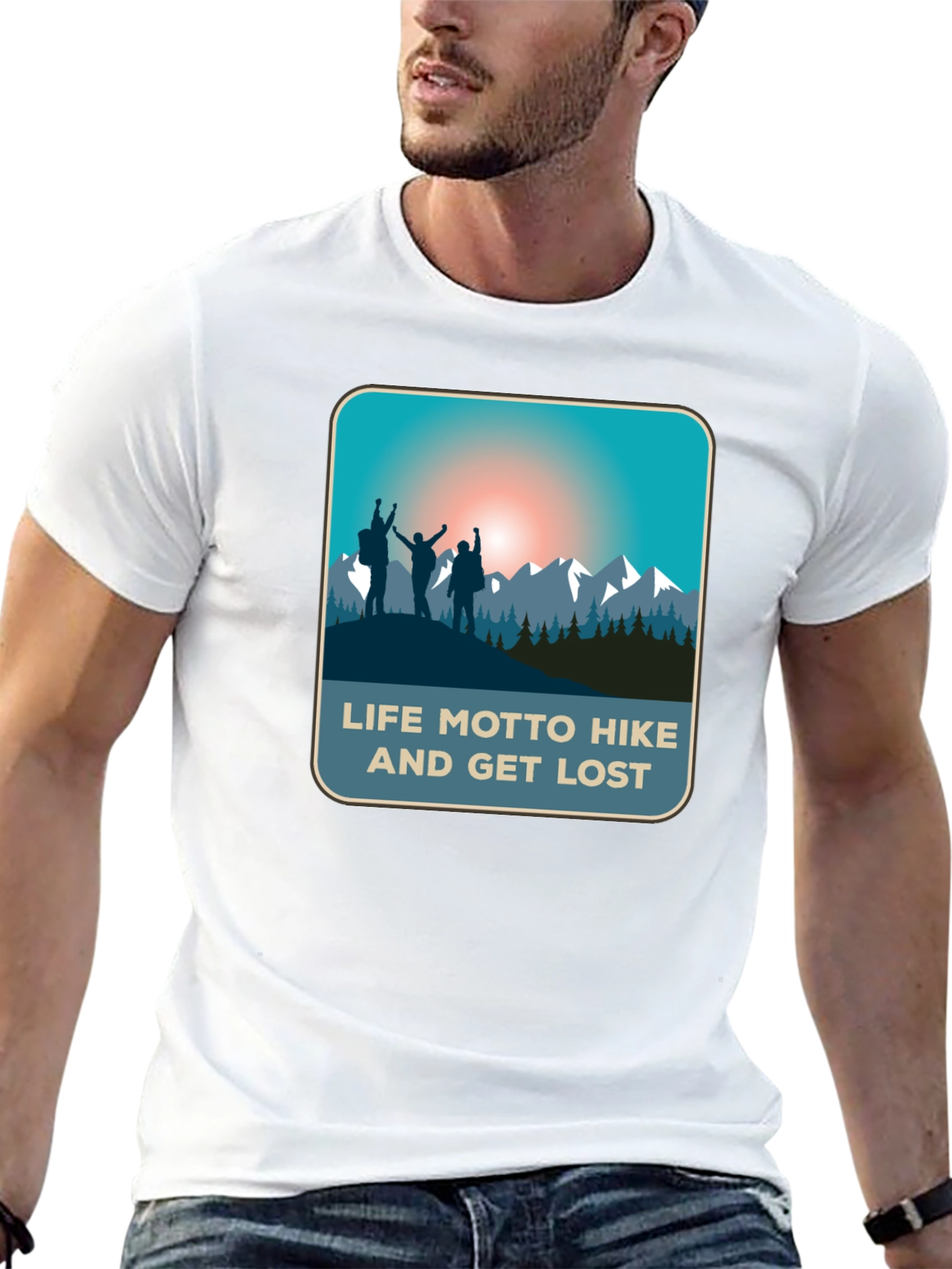 Life Motto Hike & Get Lost T-Shirt