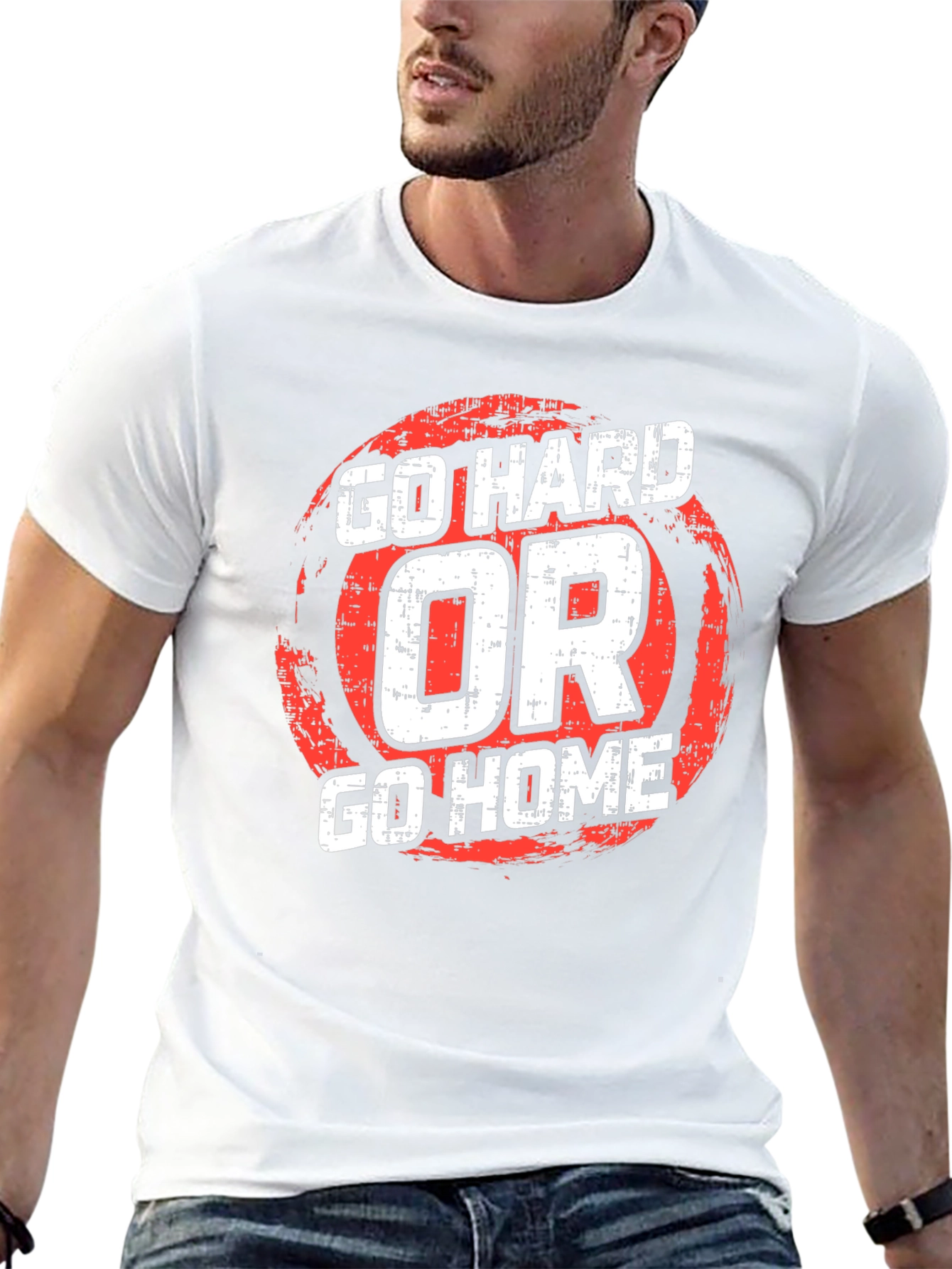 Go Hard or Go Home Graphic T-Shirt