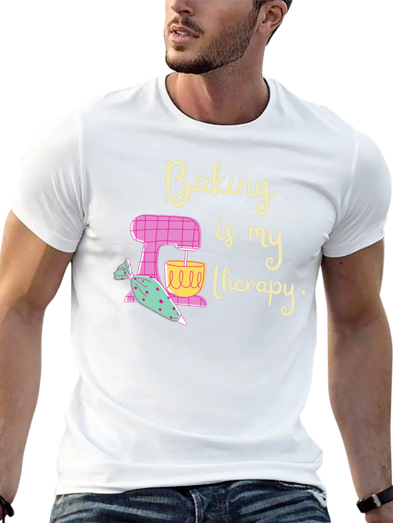 Baking is My Therapy Graphic T-Shirt
