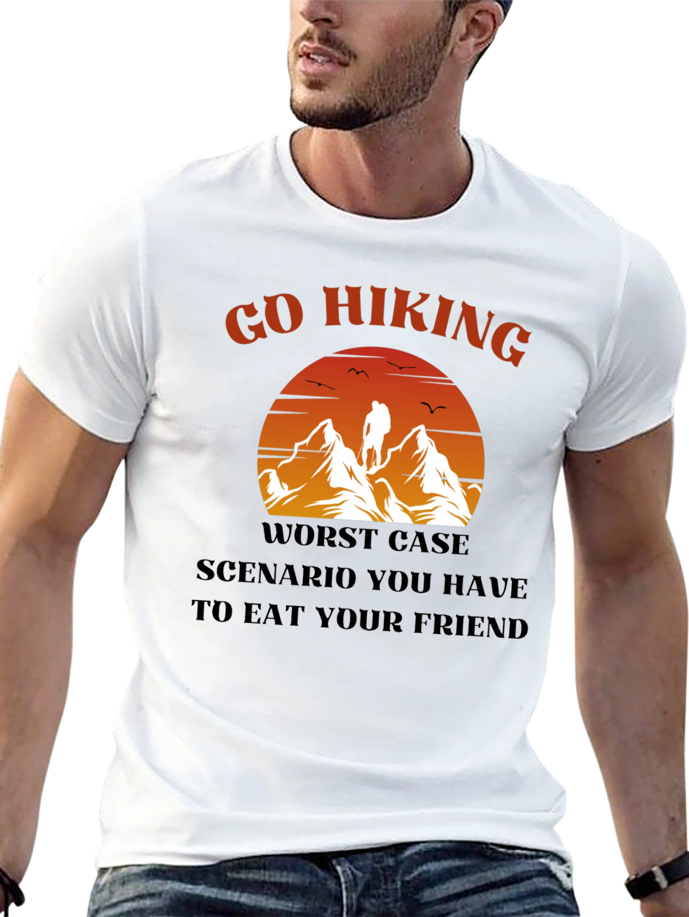 Go Hiking Eat Your Friend Graphic Tee