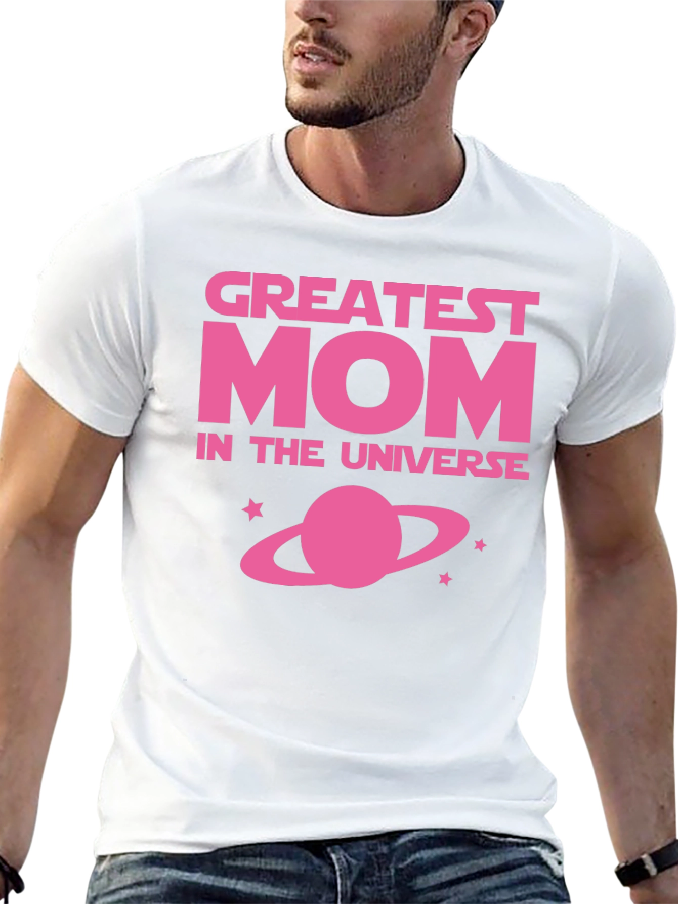 Greatest Mom in the Universe Black T-Shirt