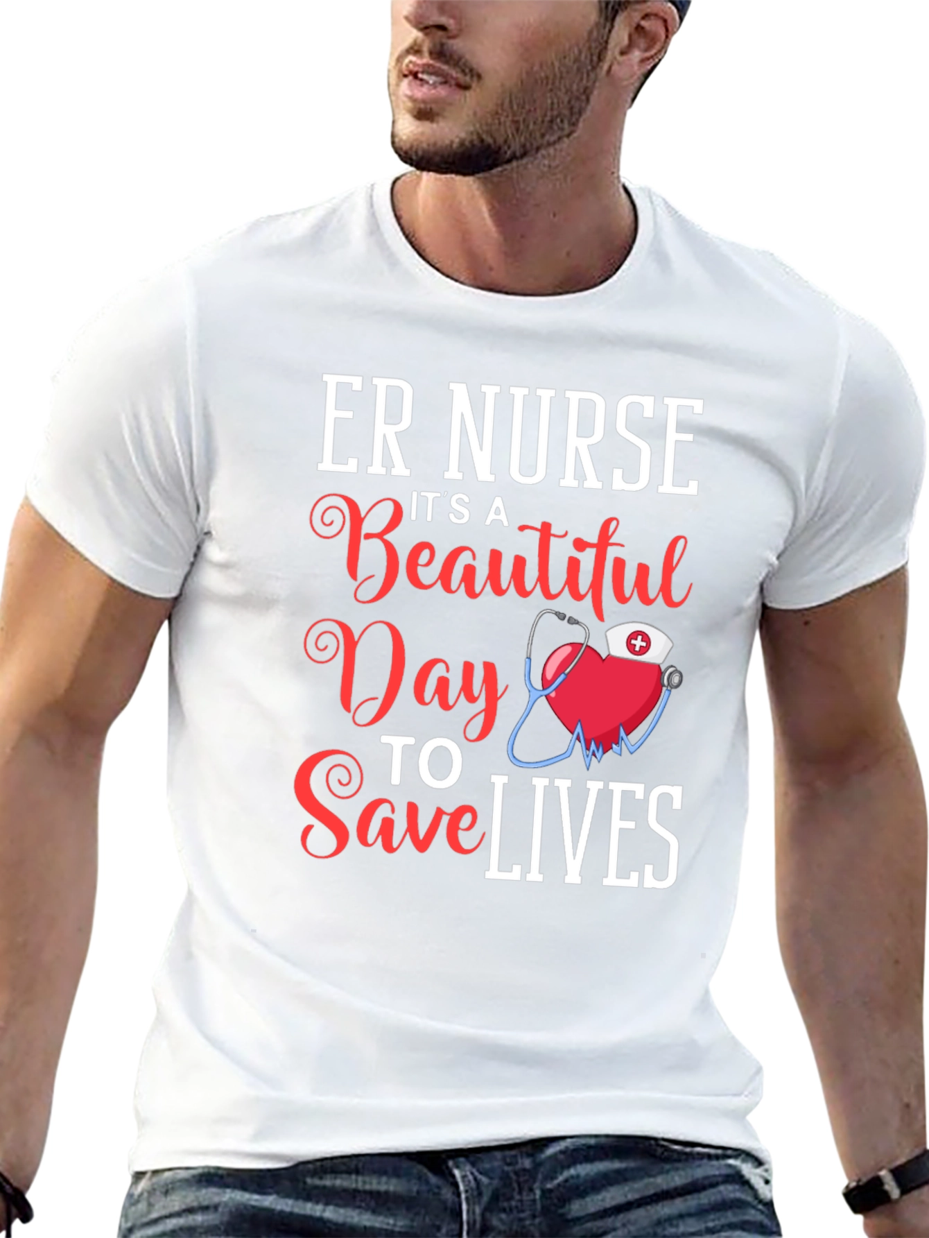 ER Nurse Beautiful Day to Save Lives T-Shirt