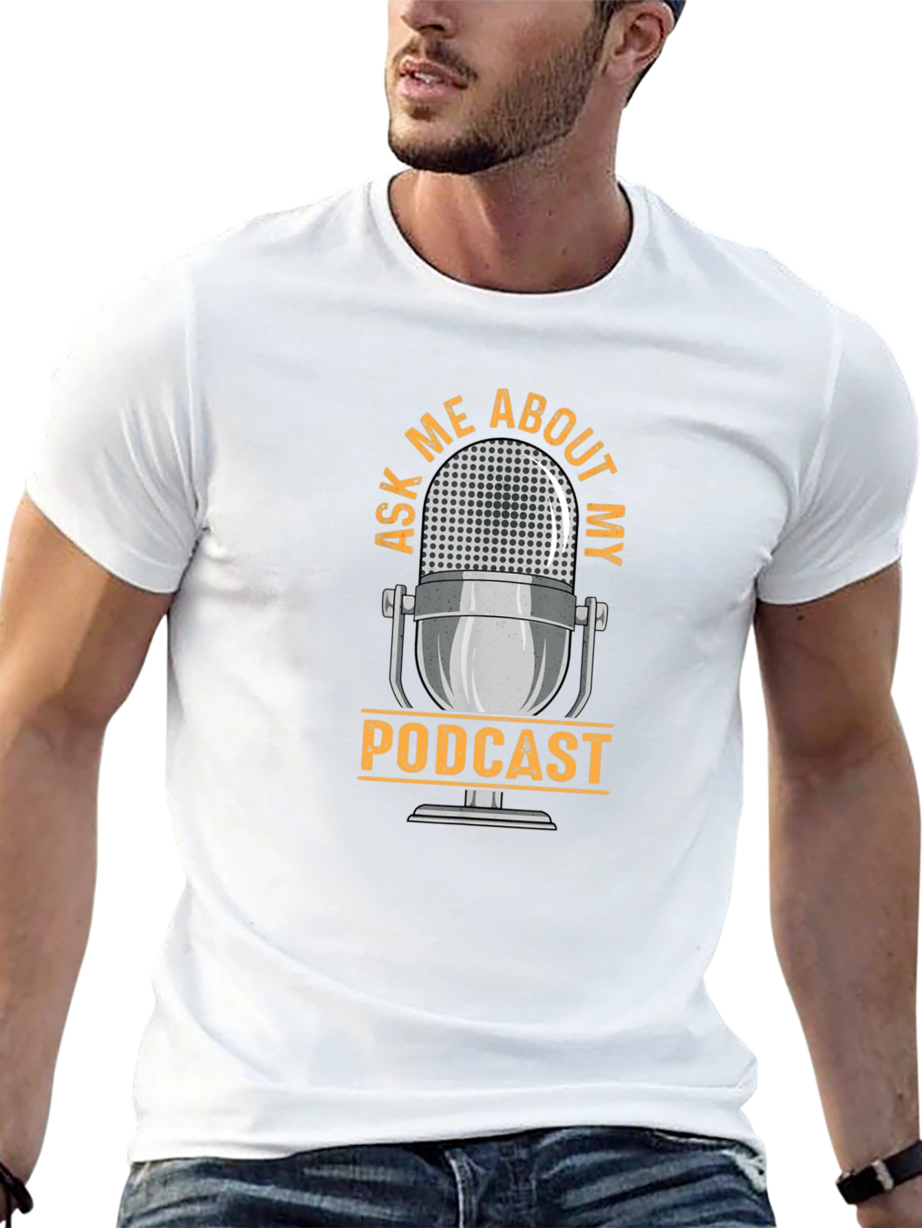 Ask Me About My Podcast Graphic T-Shirt