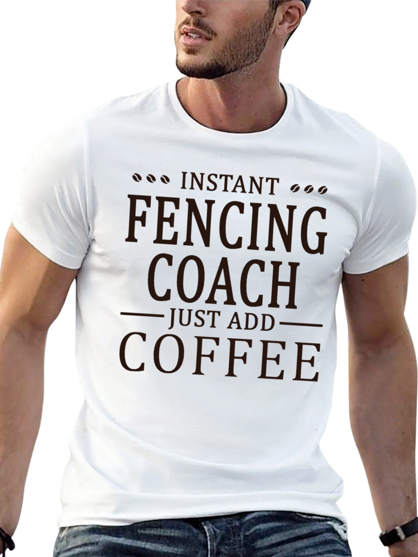 Fencing Coach Coffee T-Shirt