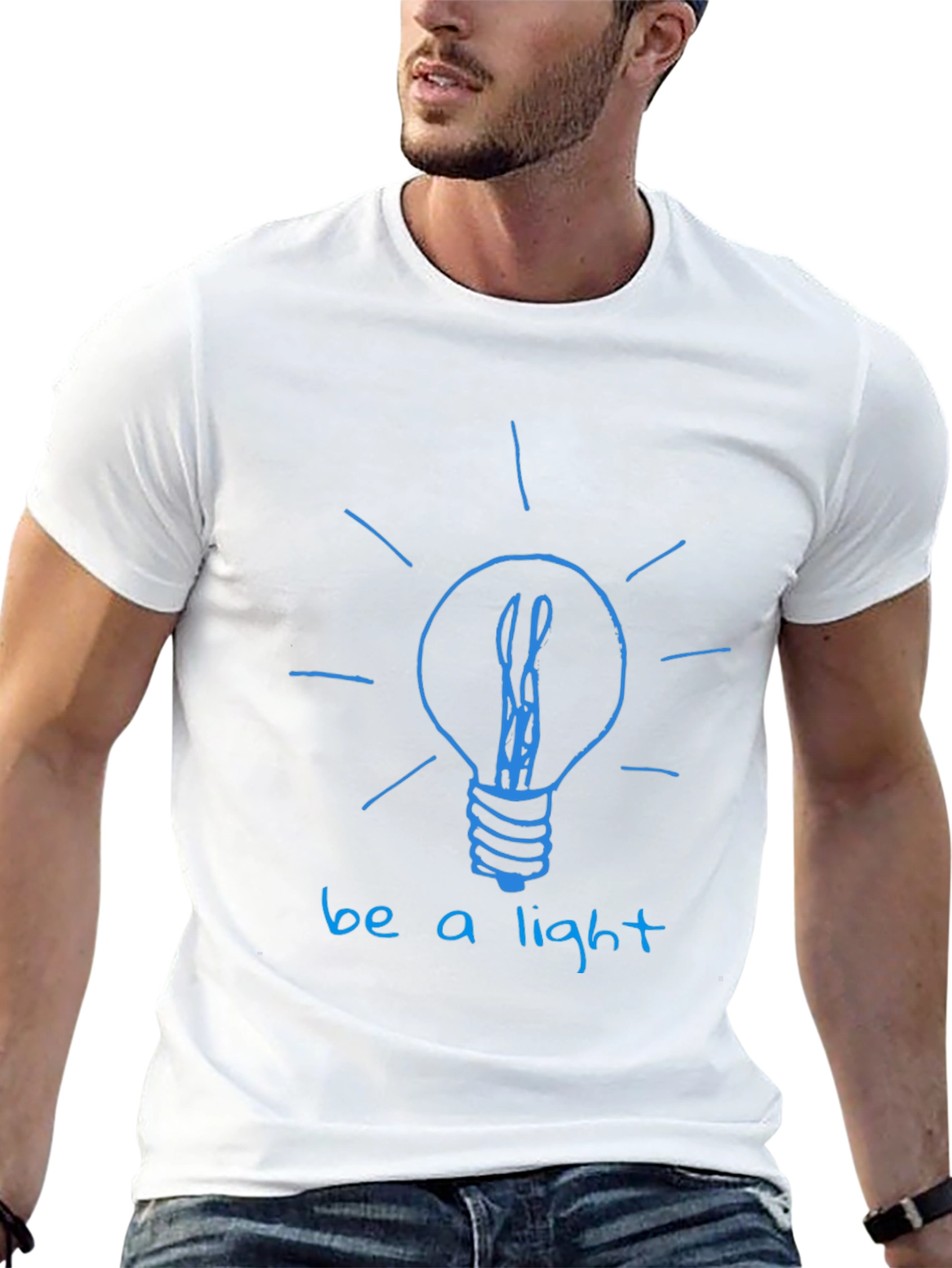 Be A Light T-Shirt - Inspirational Graphic Tee