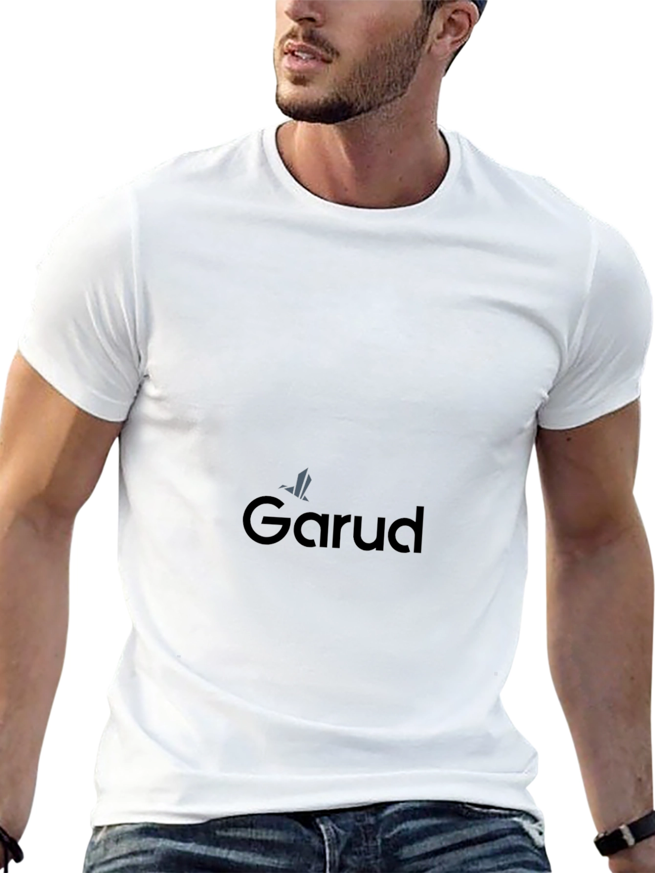 Garud Black Cotton Tee - Stylish Comfort