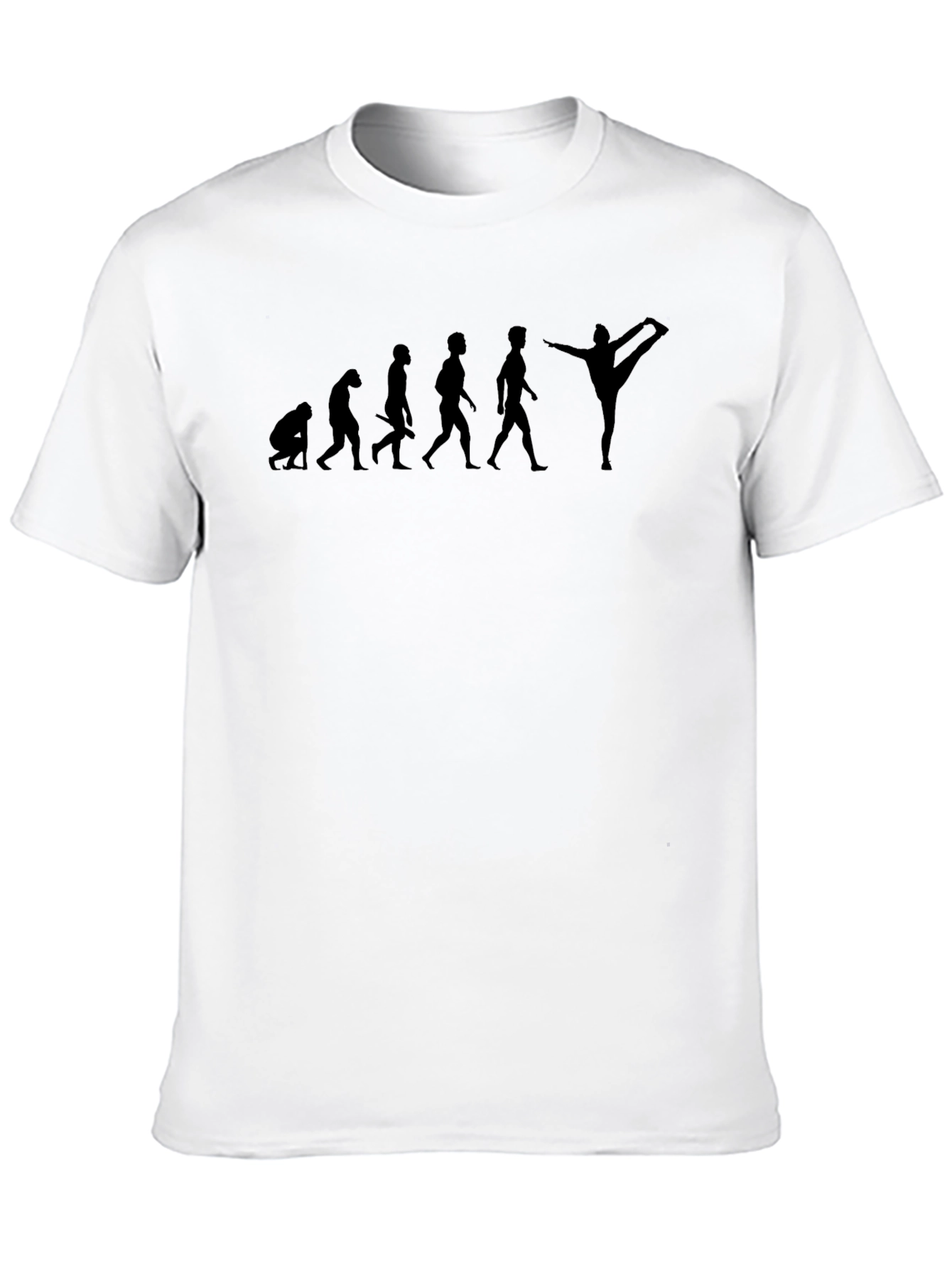 Yoga Evolution Black Graphic T-Shirt