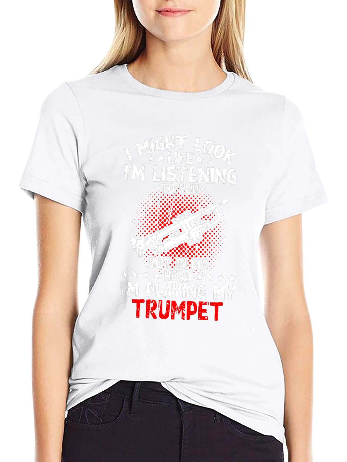Trumpet Player T-Shirt: Im Playing My Trumpet