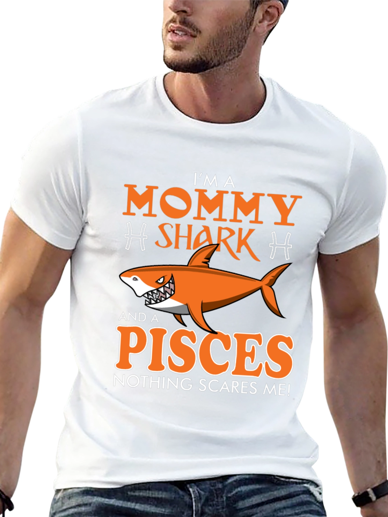 Mommy Shark Pisces Graphic T-Shirt - Zodiac Sign Tee