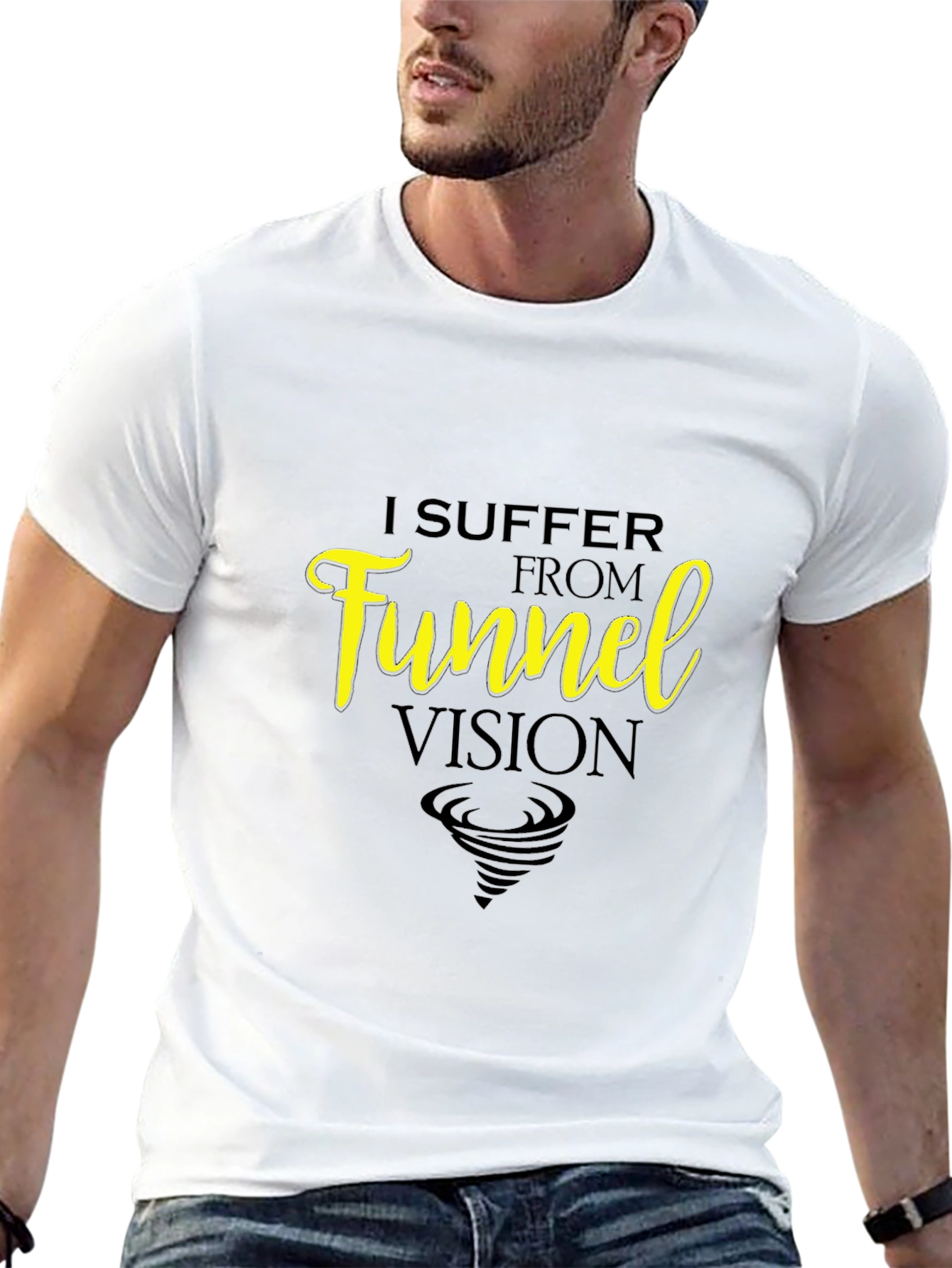 Funnel Vision Graphic T-Shirt - Black