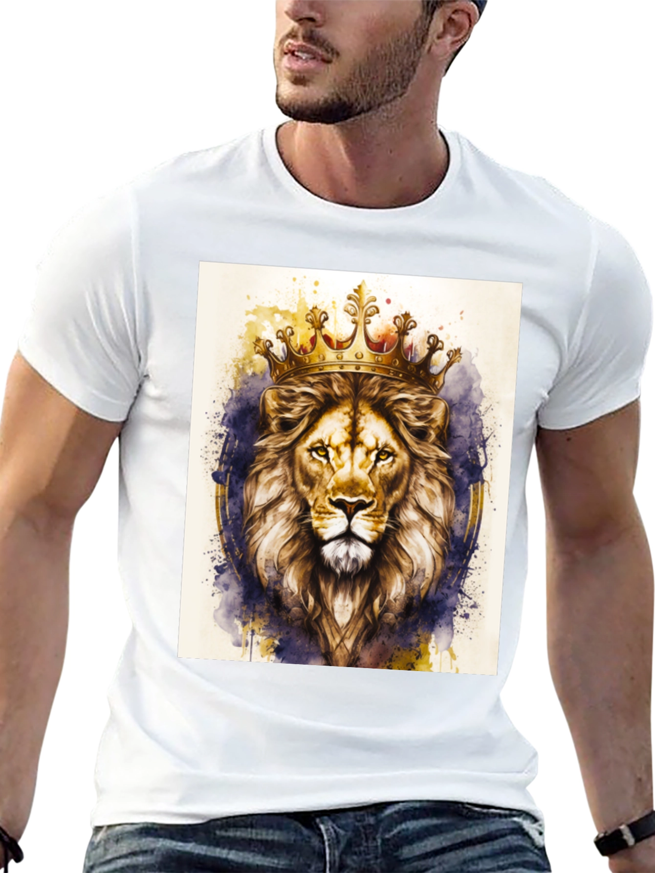 Lion King Graphic Tee - Black Cotton T-Shirt