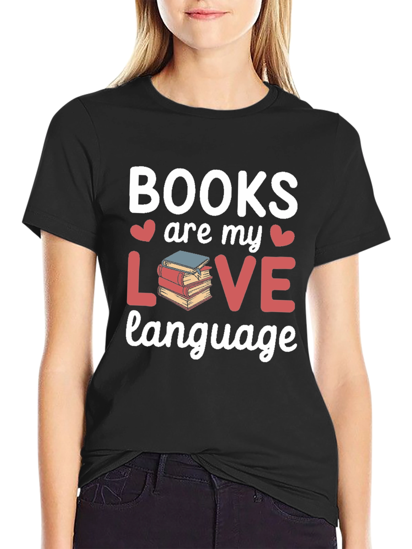 Books Are My Love Language Graphic T-Shirt