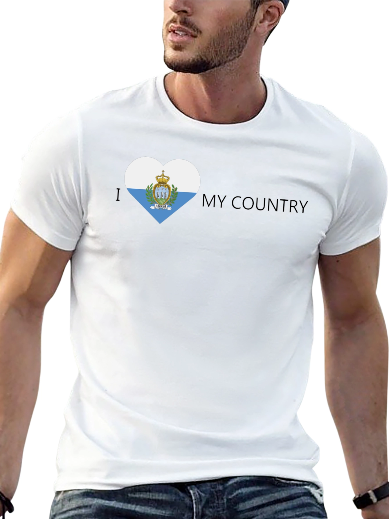 I Heart My Country - San Marino Flag T-Shirt