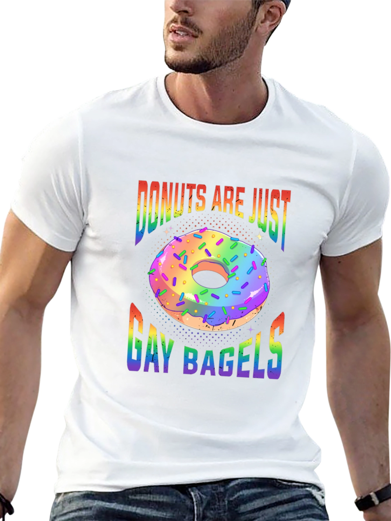 Donuts Are Just Gay Bagels Graphic Tee