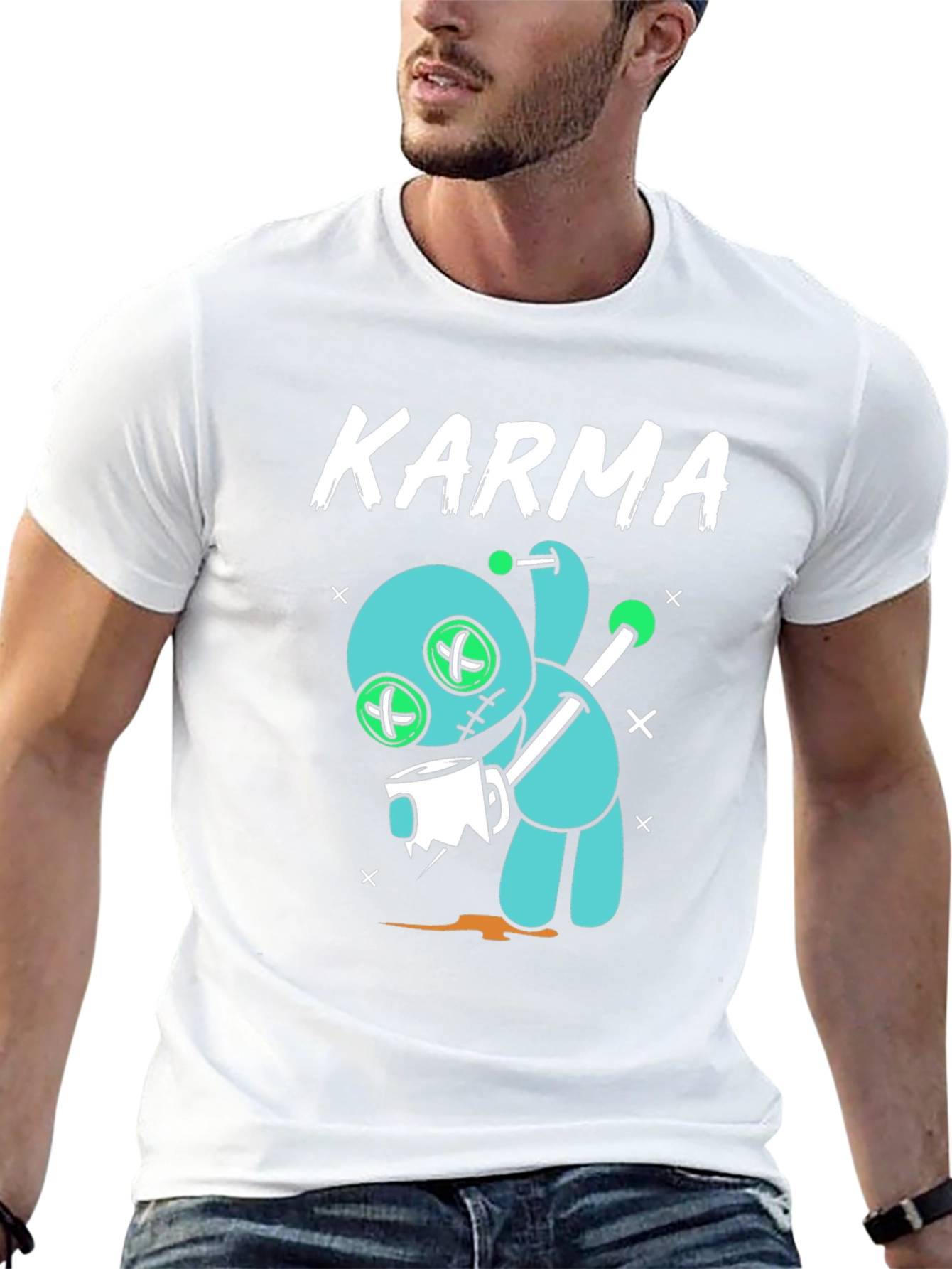 Karma Voodoo Doll Graphic T-Shirt