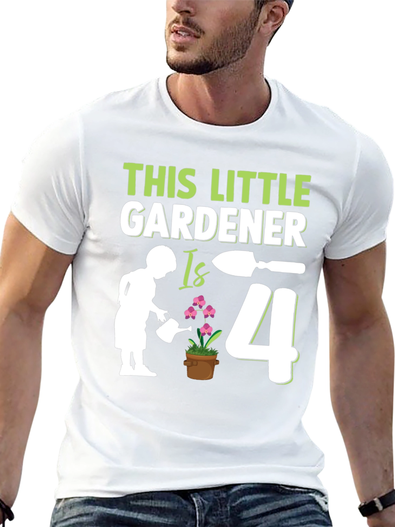 Little Gardener 4th Birthday T-Shirt