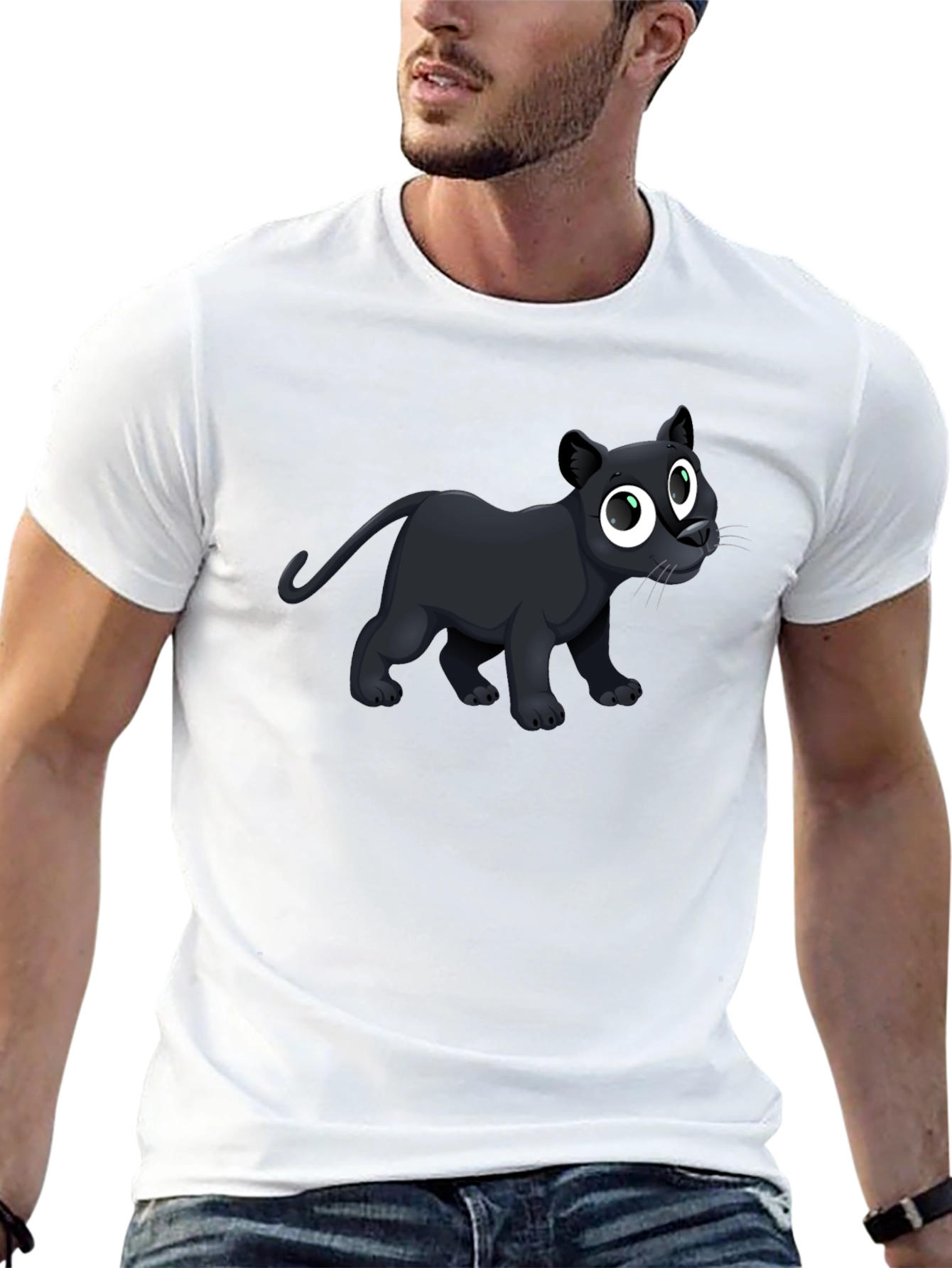 Black Panther Graphic Tee - Mens Casual T-Shirt