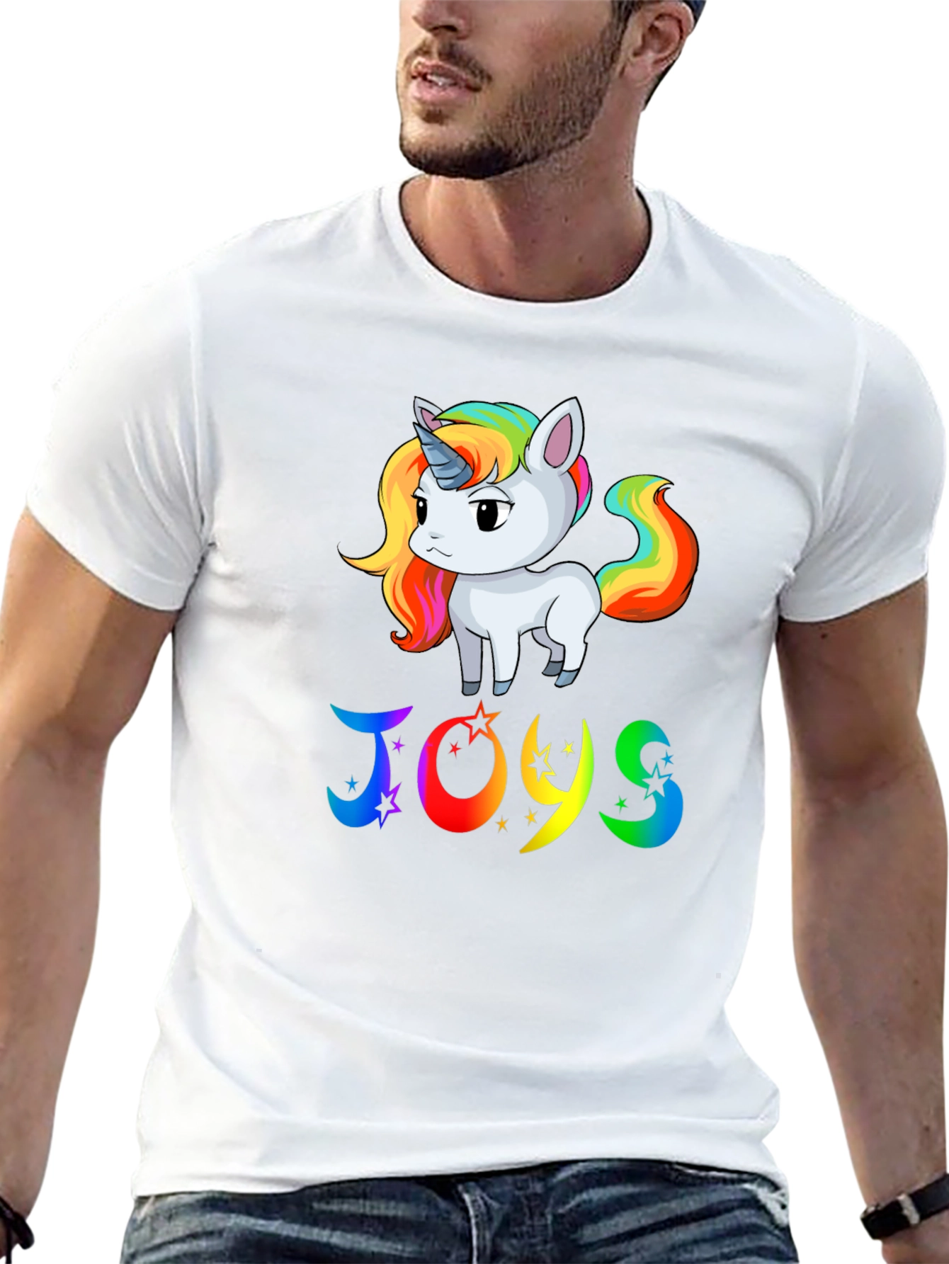 Rainbow Unicorn JOYS Graphic Tee