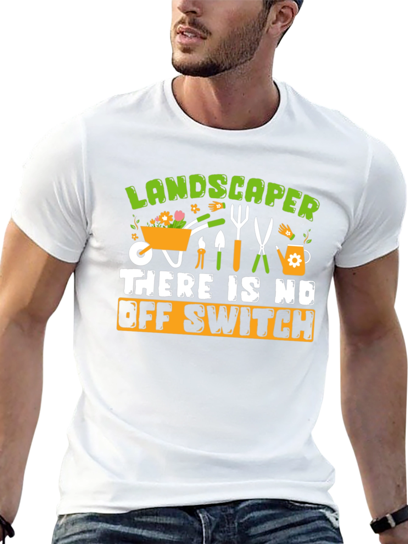 Landscaper No Off Switch Graphic T-Shirt