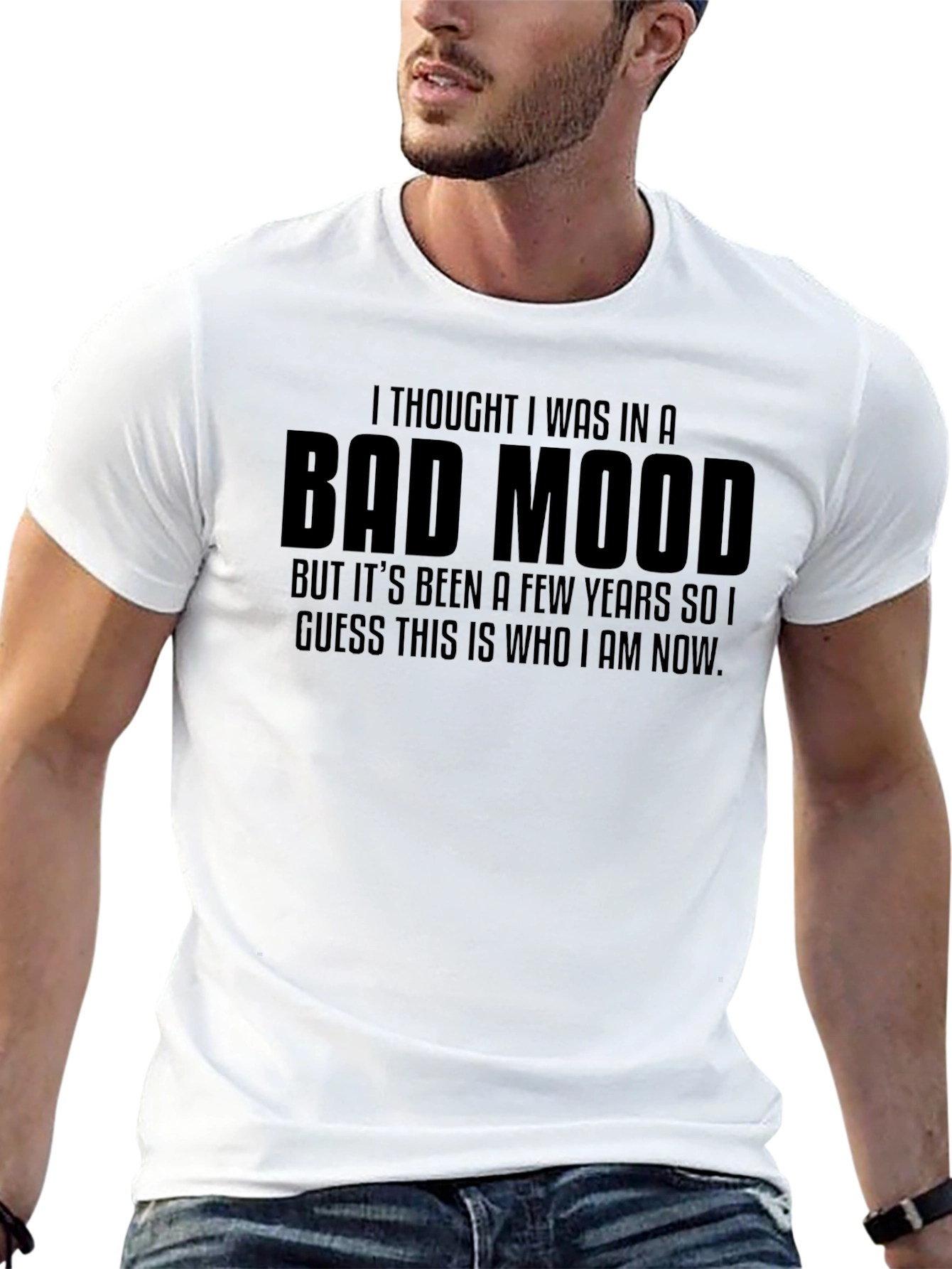 Bad Mood Graphic Tee - Unisex Black T-Shirt