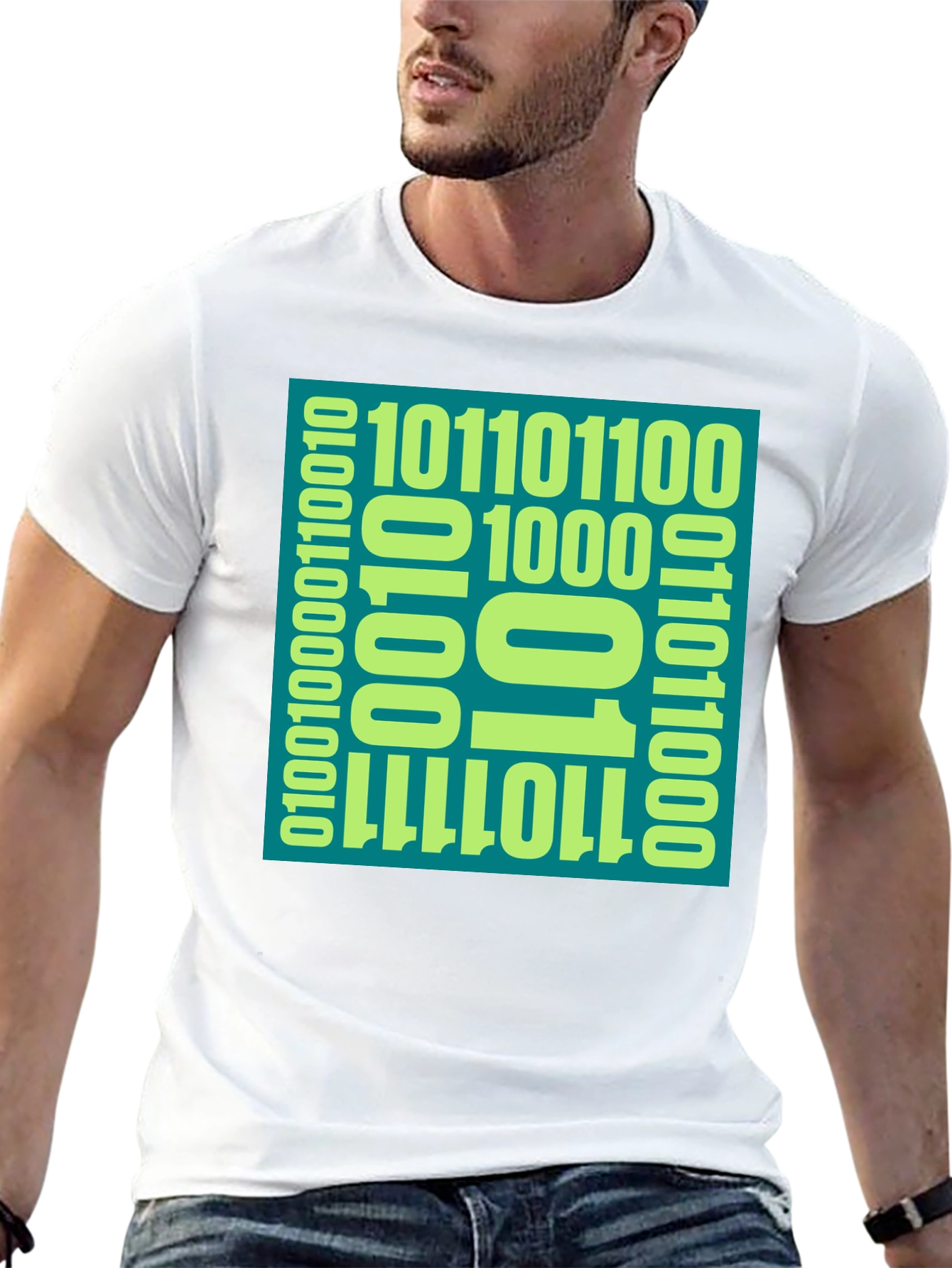 Binary Code Graphic Tee - Programmer Style