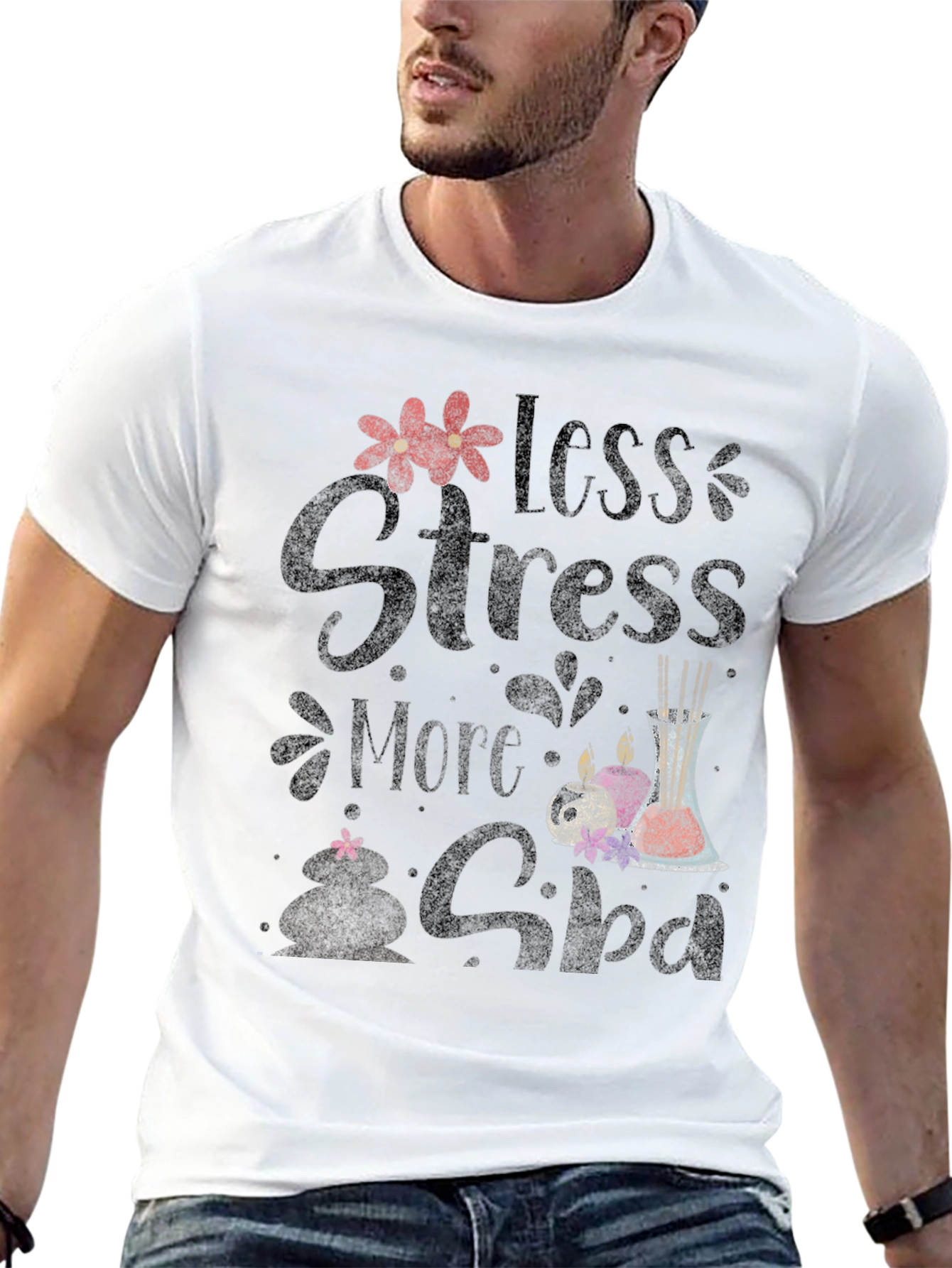 Less Stress More Spa Graphic Tee