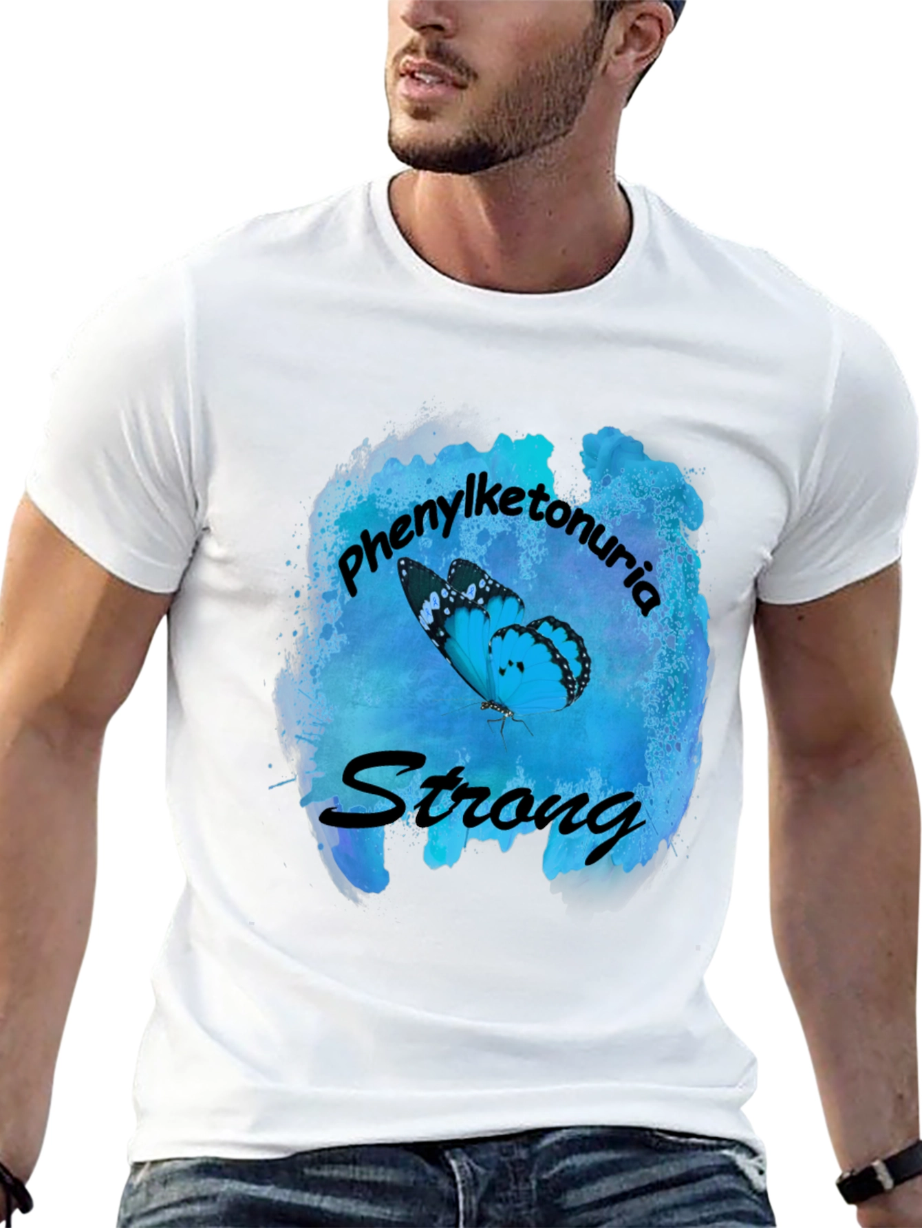 Phenylketonuria Awareness Butterfly T-Shirt