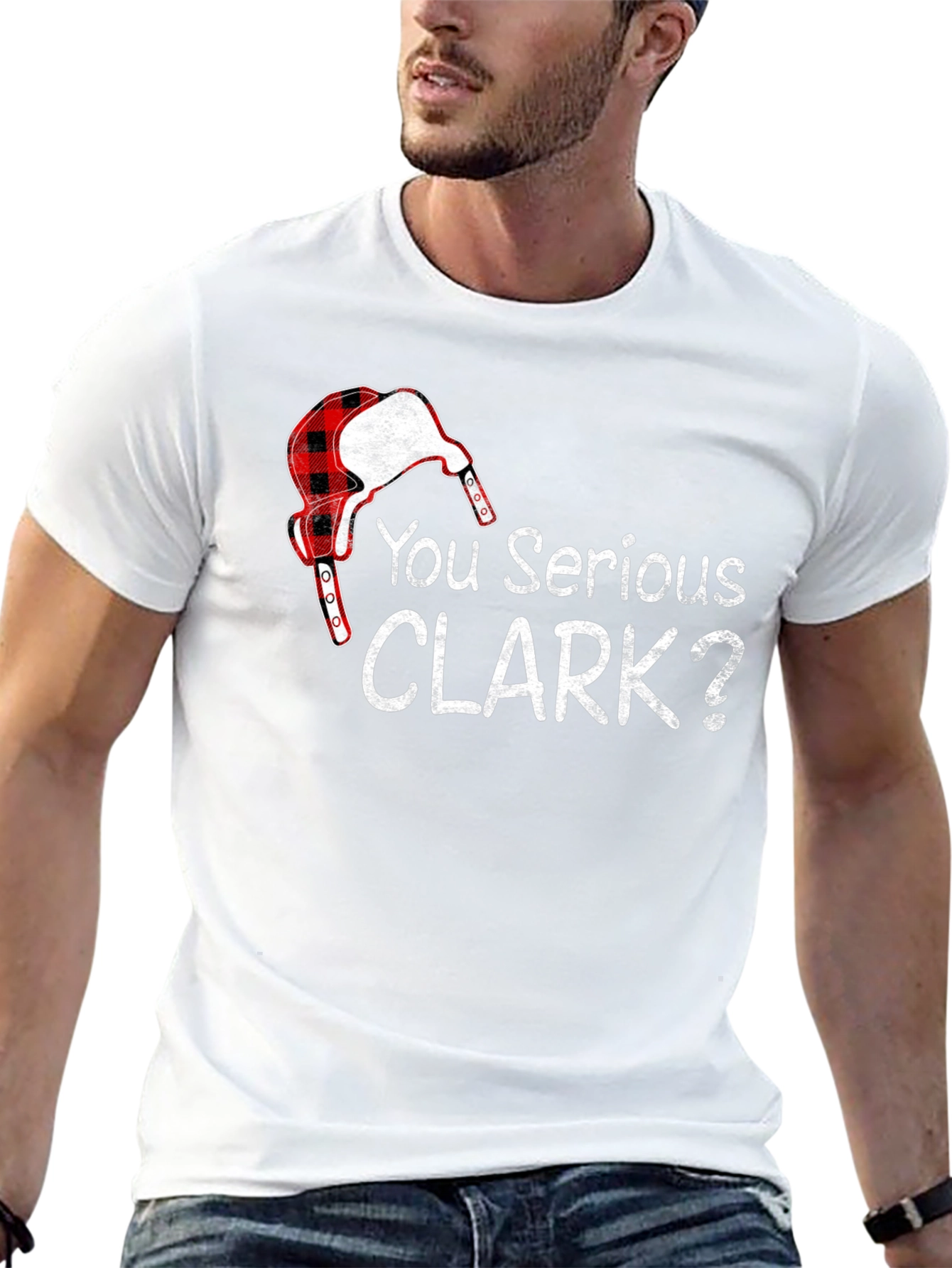 You Serious Clark? Black Graphic T-Shirt