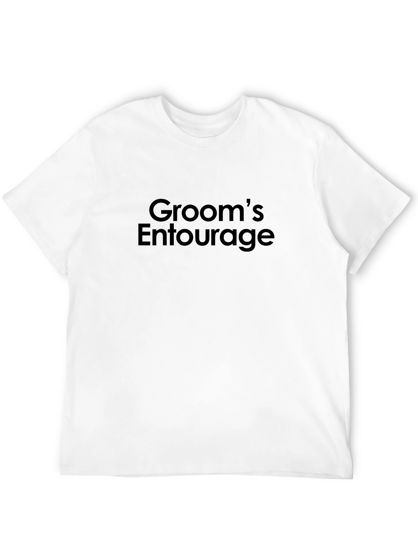 Grooms Entourage Black T-Shirt