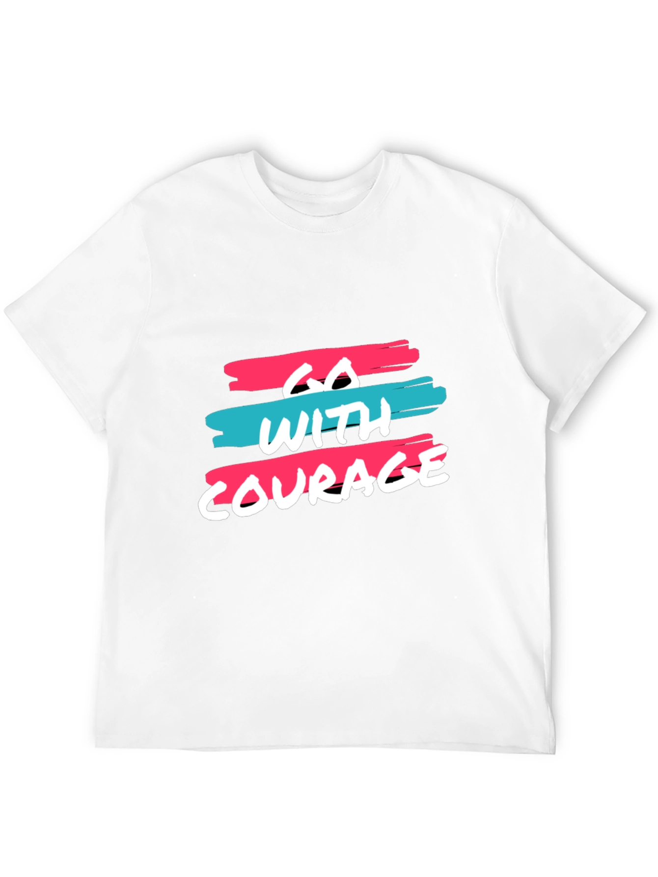 Go With Courage Black Graphic Tee