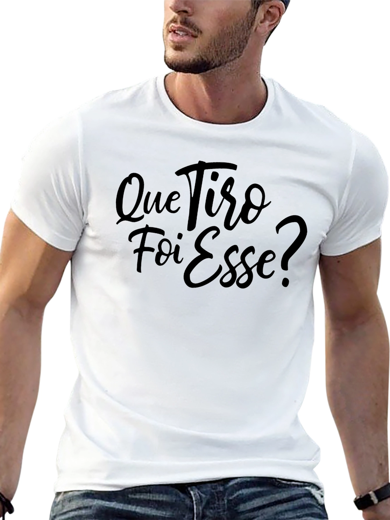 Que Tiro Foi Esse? Black T-Shirt