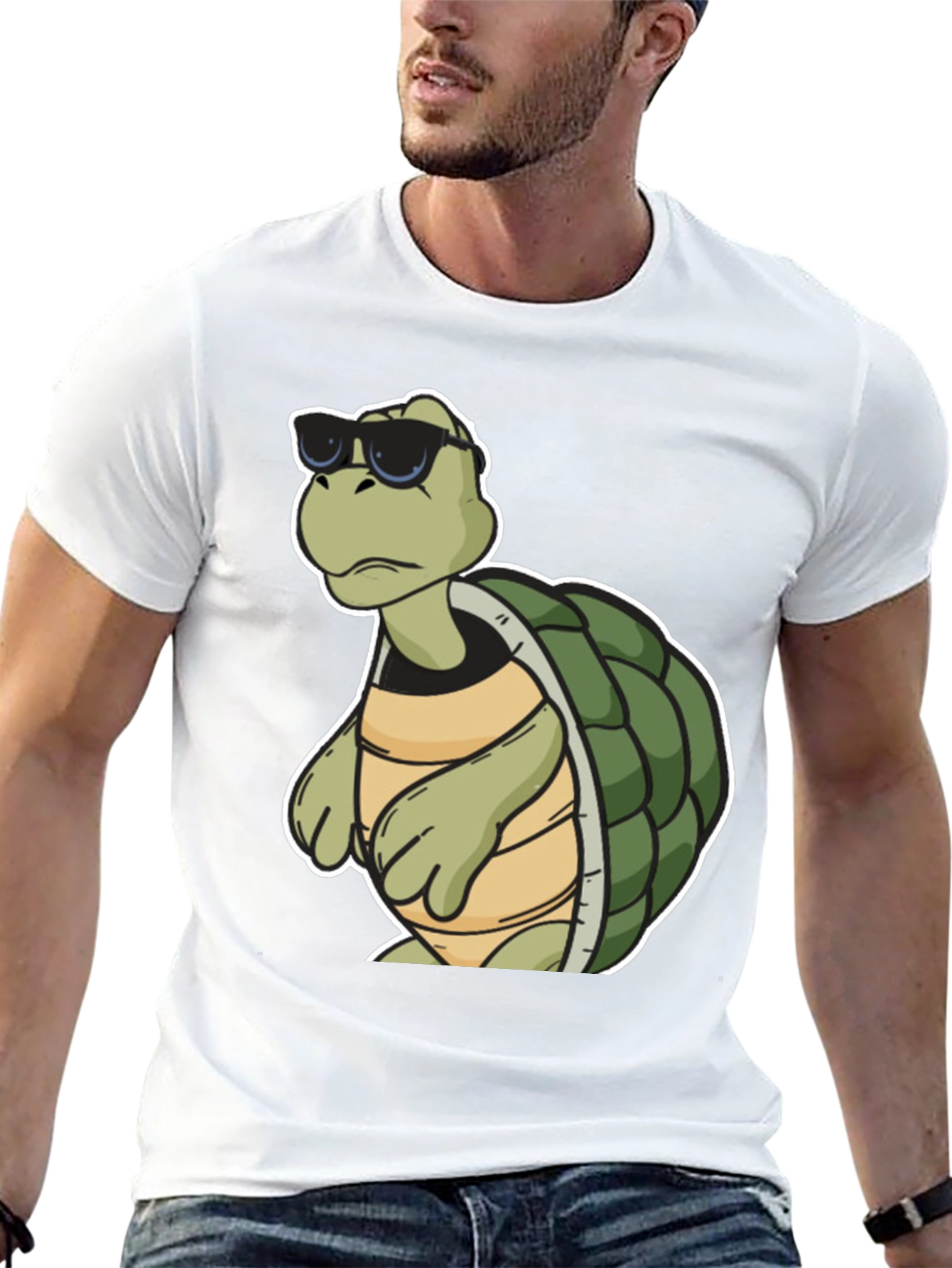 Cool Turtle Graphic Tee - Black T-Shirt