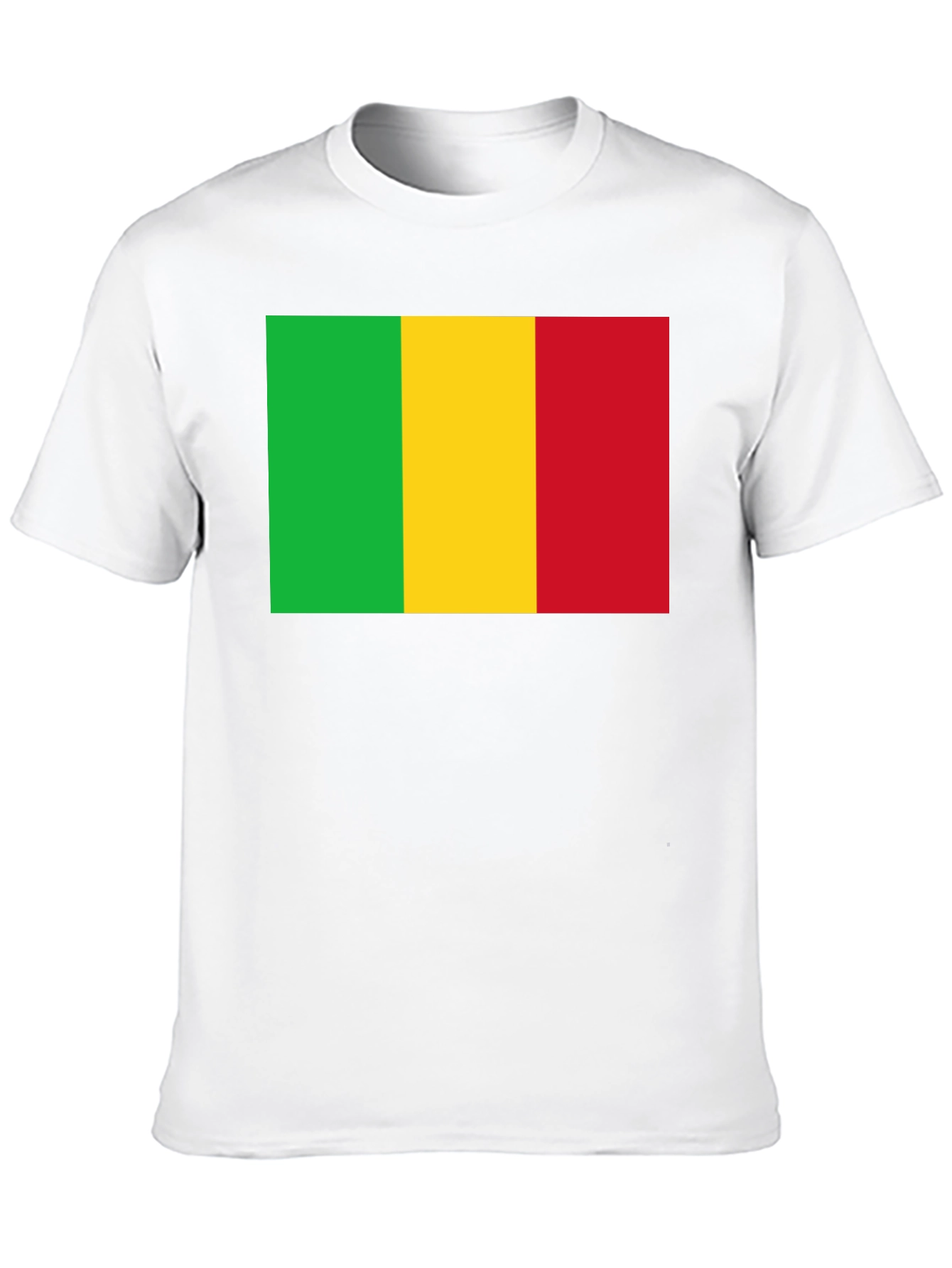 Mali Flag T-Shirt - Black Cotton Tee