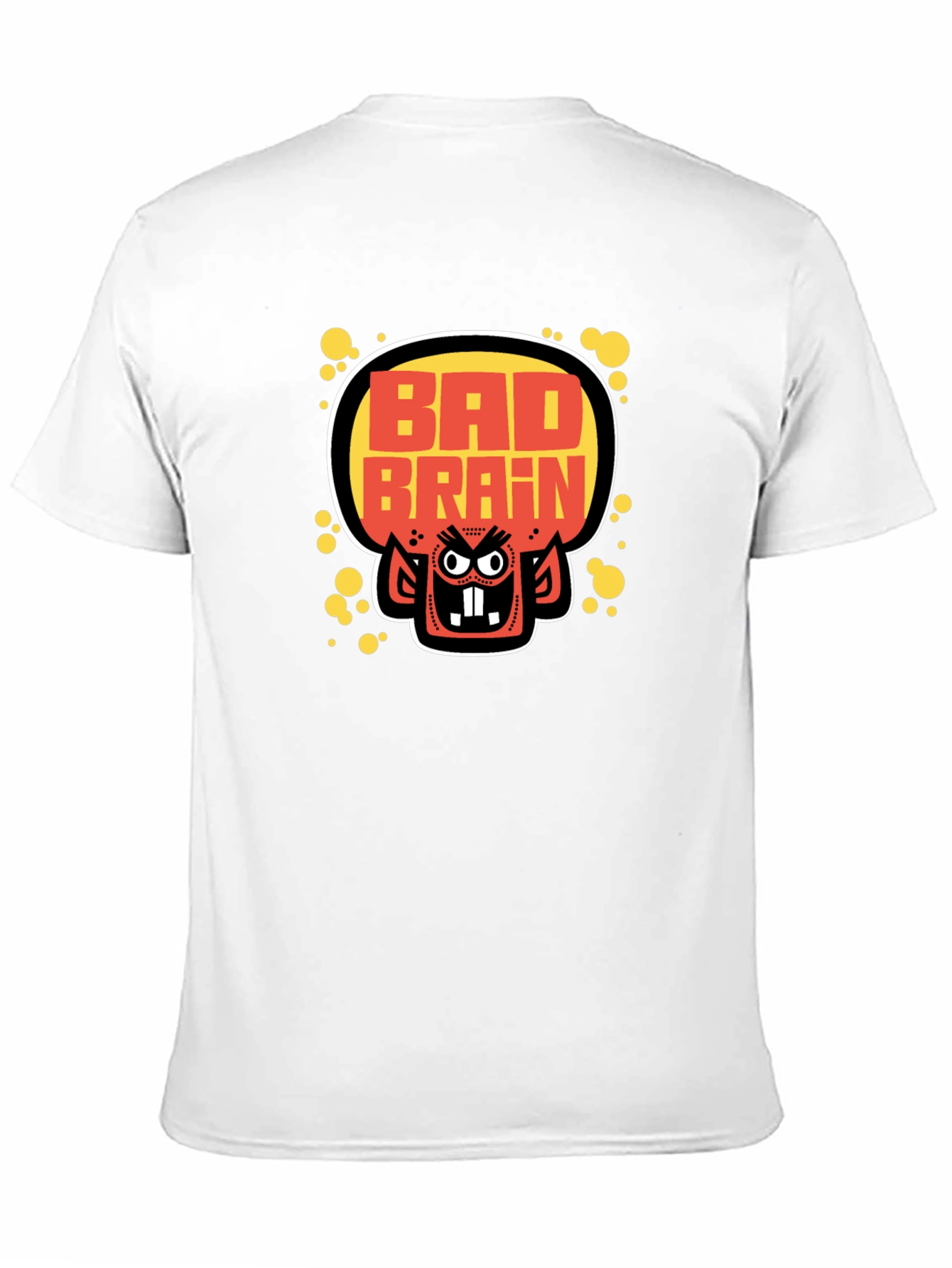 Bad Brains Cartoon Monster Graphic Black T-Shirt