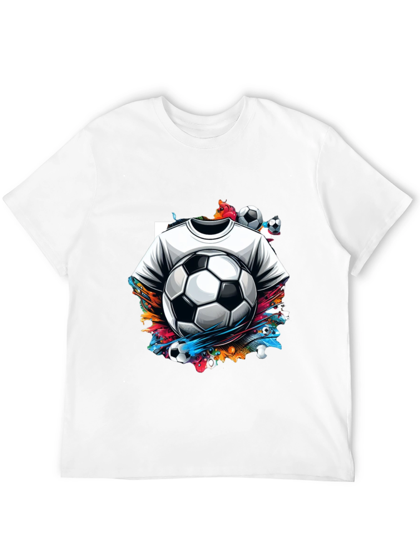 Soccer Splash Graphic T-Shirt - Black
