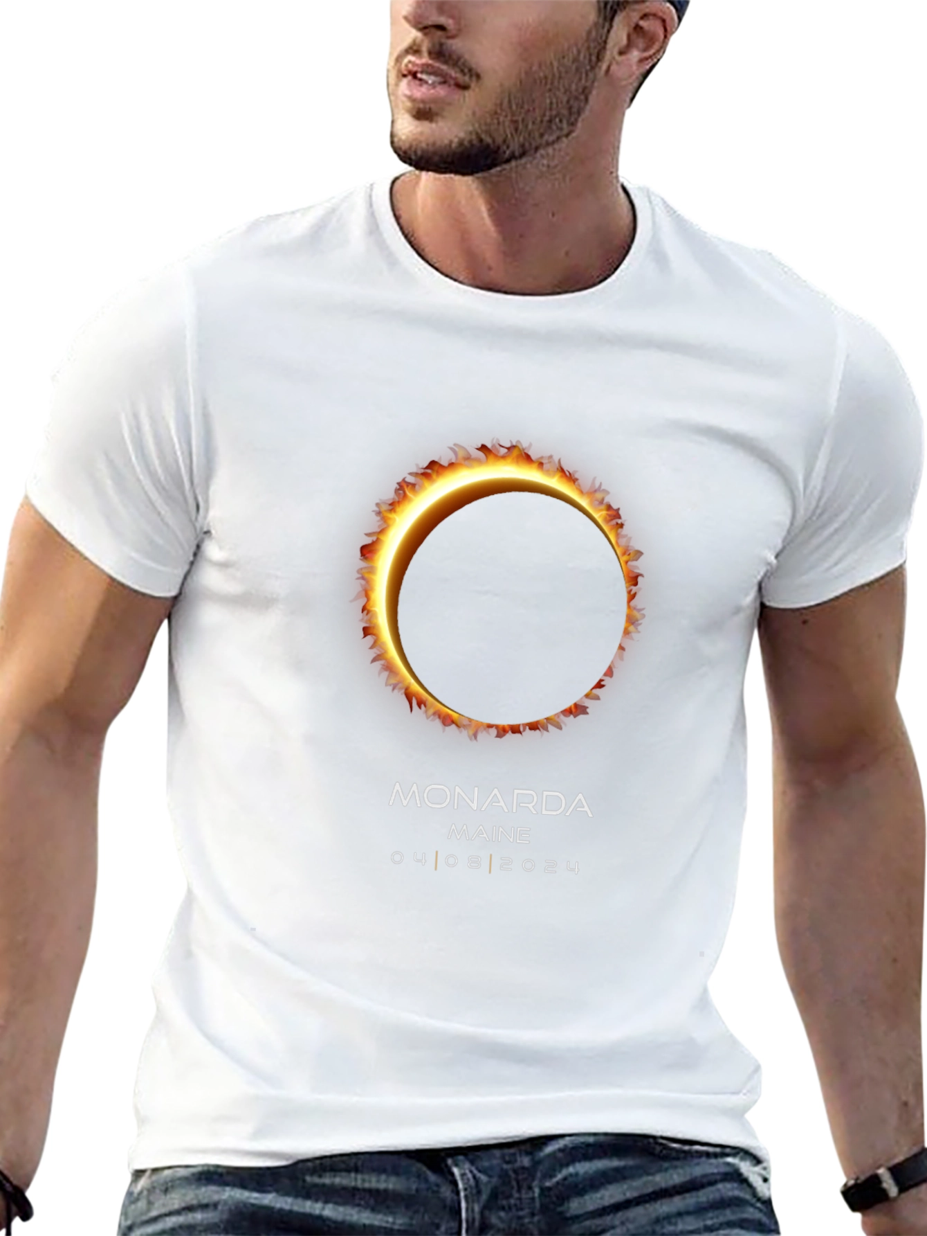Monarda Maine 2024 Total Solar Eclipse T-Shirt
