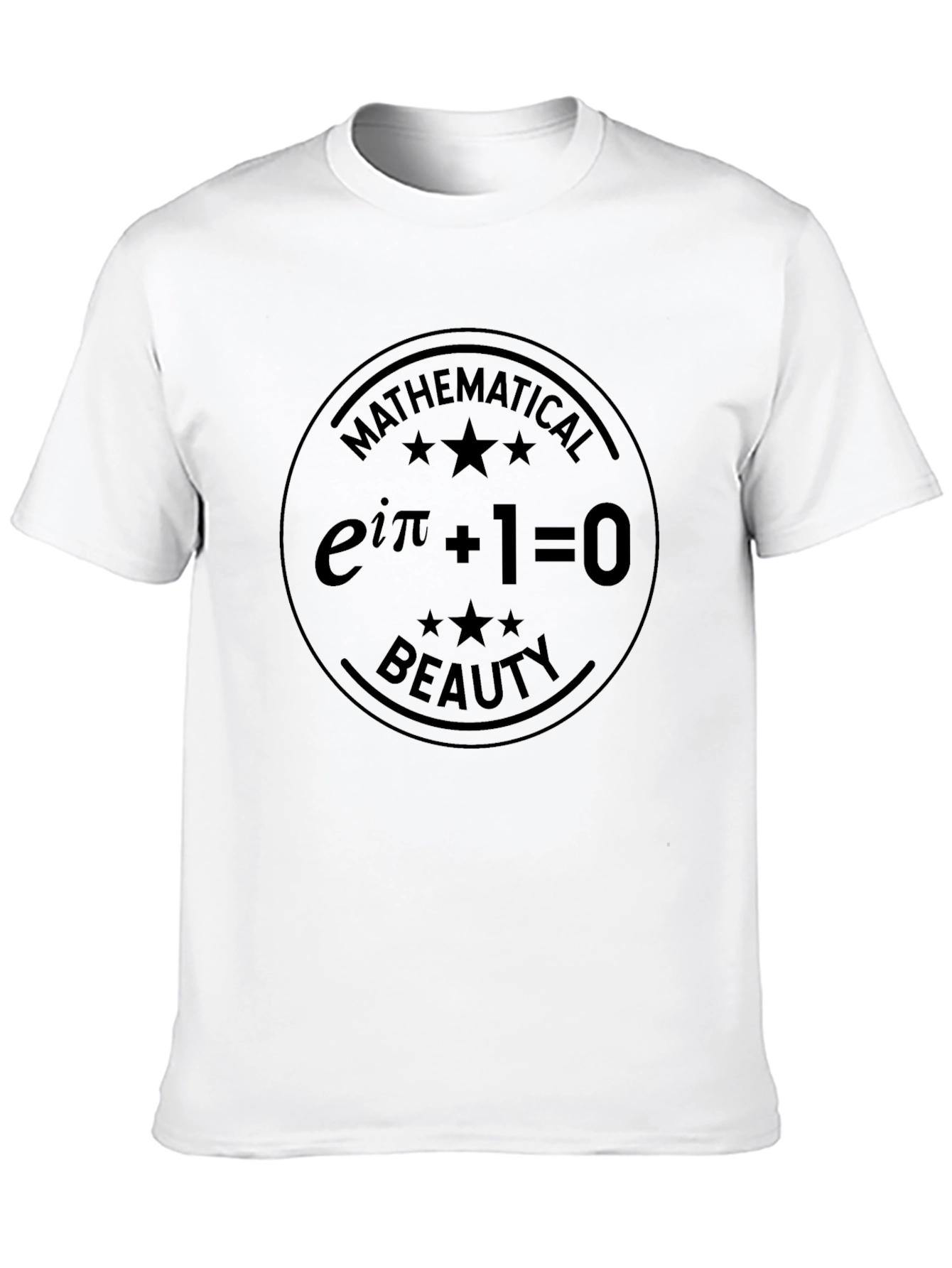 Mathematical Beauty T-Shirt Eulers Identity Tee Black
