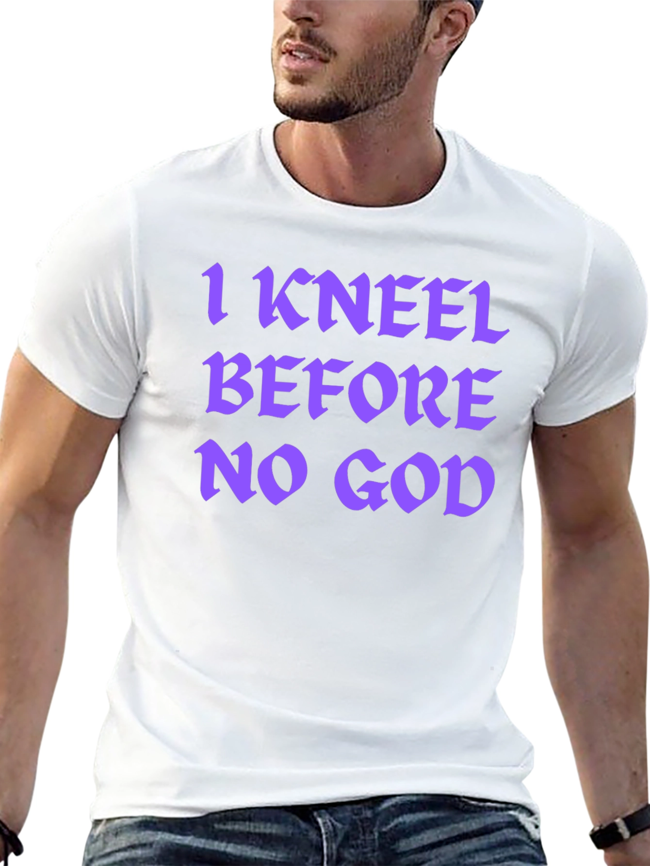 I Kneel Before No God Graphic T-Shirt