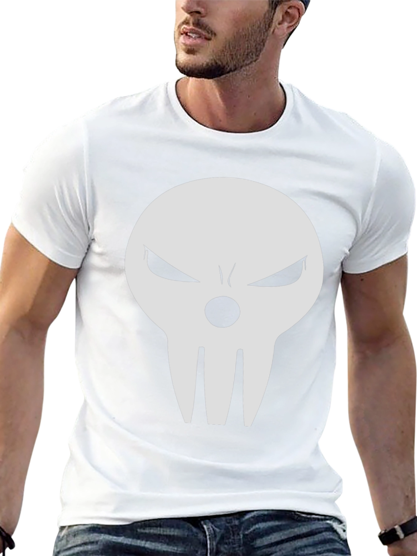 Skull Graphic Tee - Black Casual T-Shirt