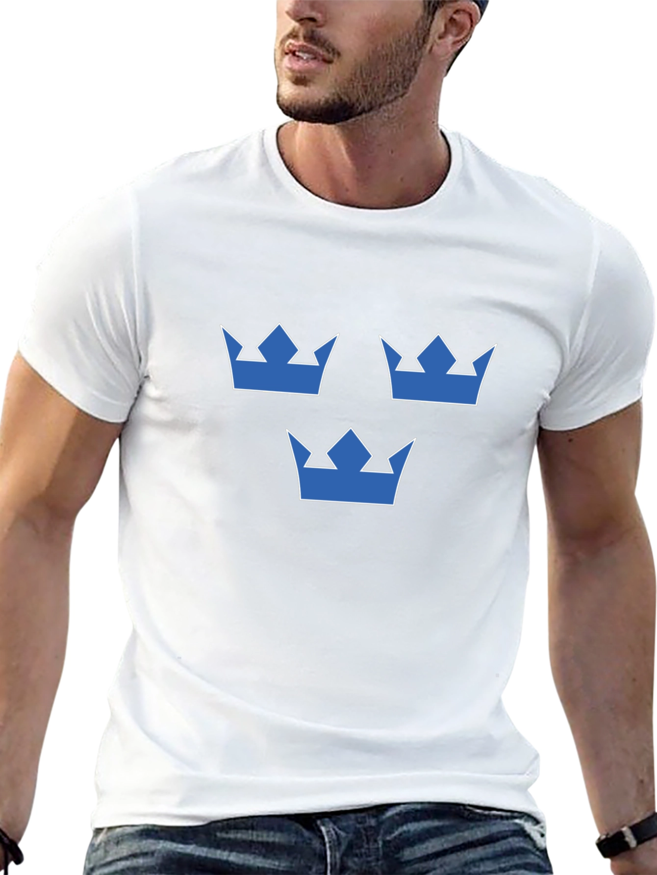 Sweden Three Crowns Black T-Shirt