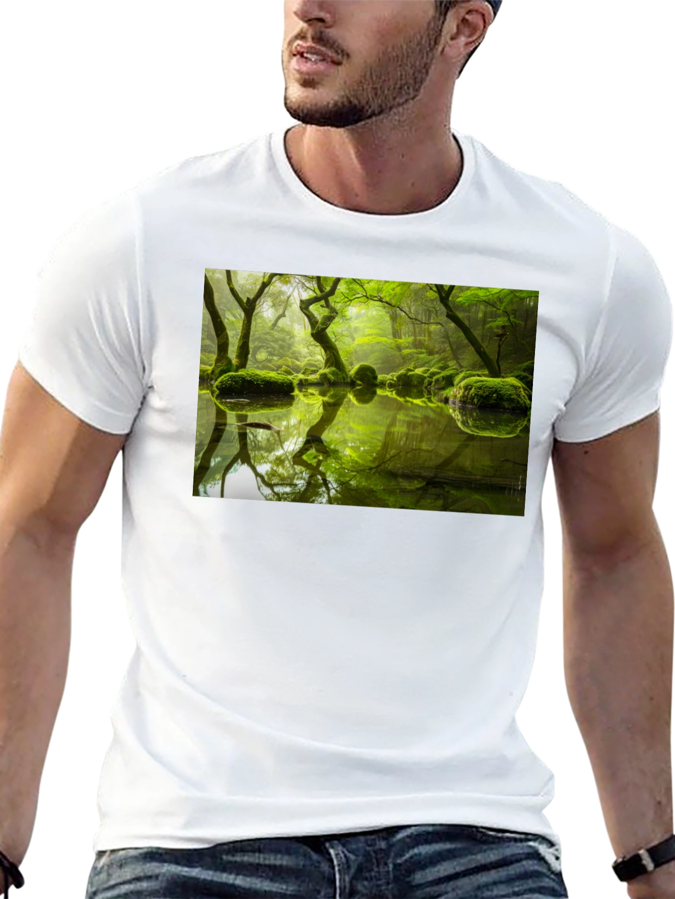 Zen Garden Graphic Tee - Nature Inspired Menswear